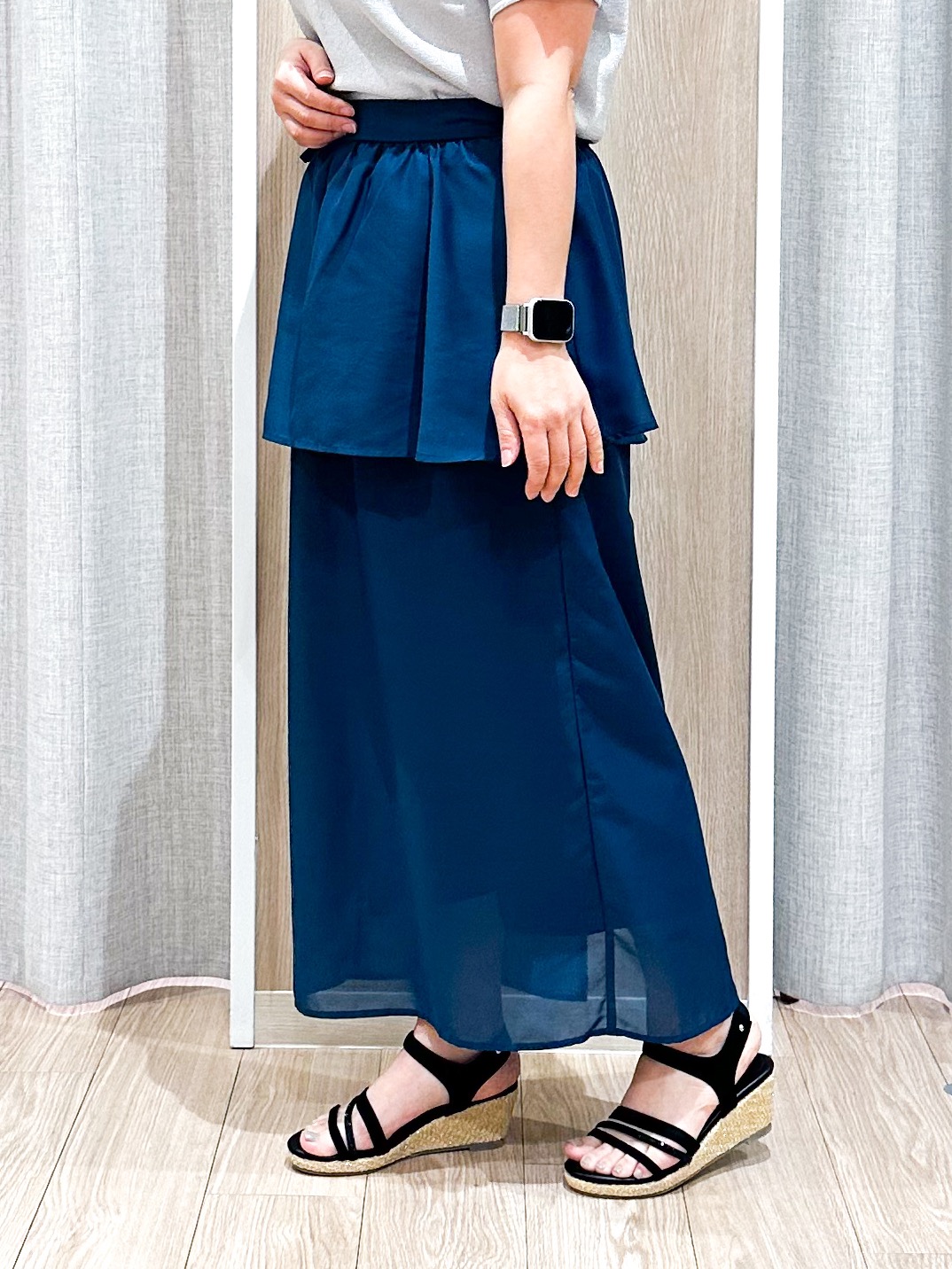 naoさんの「grove｜【シリーズ累計36万枚！名品ニット】やわらかドライタッチ ドルマンニット」を使ったコーディネート