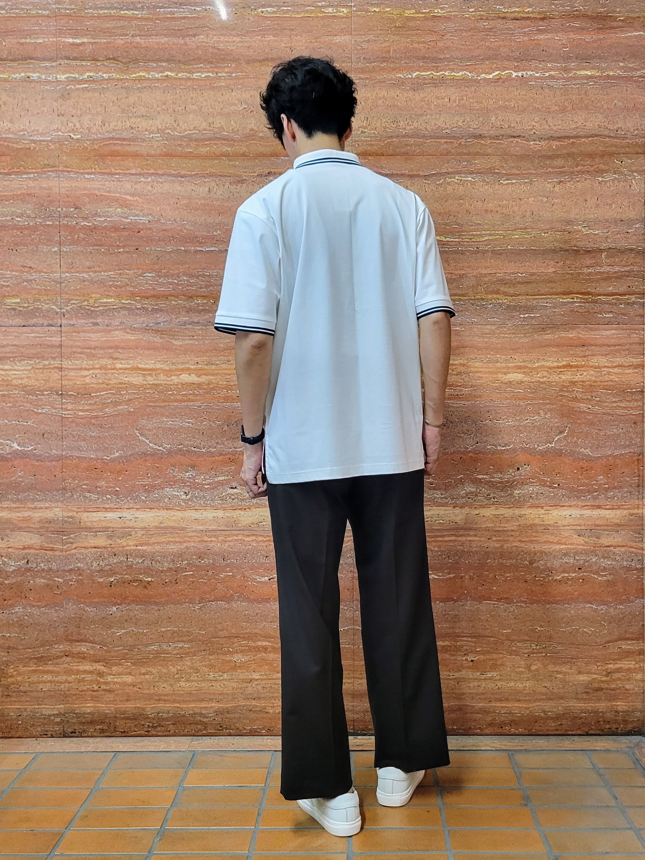 piroyaさんの「TAKEO KIKUCHI｜【BOWLER HAT LABEL】アイスクリアコットン ボーラーハットウォーカー ポロシャツ」を使ったコーディネート