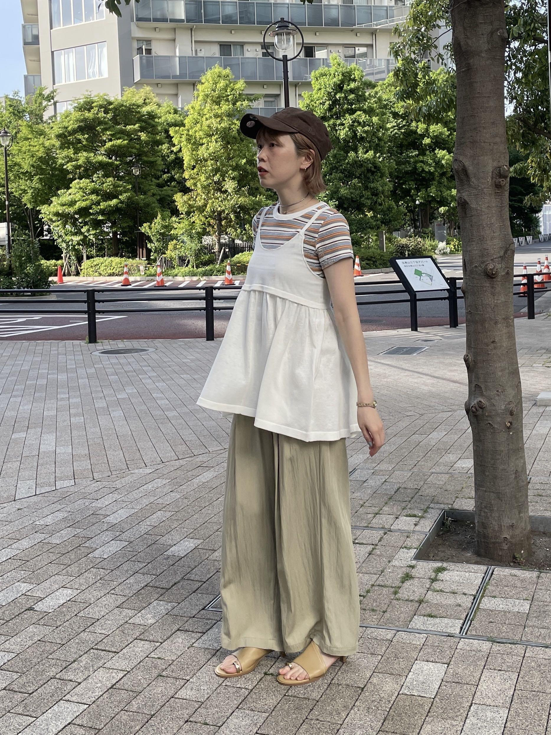 mikuさんの「INDIVI｜レトロボーダーTシャツ」を使ったコーディネート