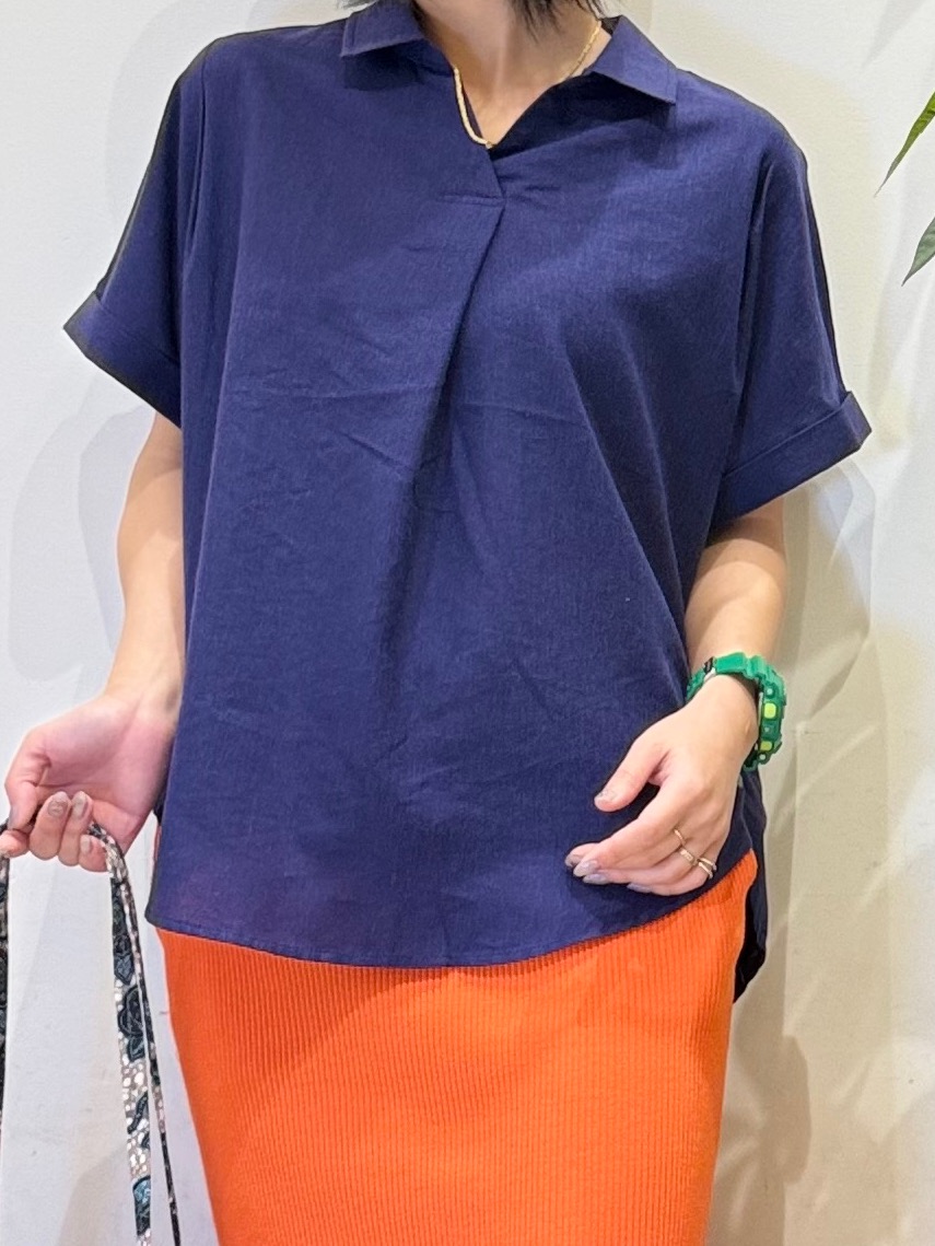 misakiさんの「SHOO･LA･RUE｜【UV/吸水速乾/抗菌防臭】インせず着られる フレンチリネンスキッパーシャツ」を使ったコーディネート