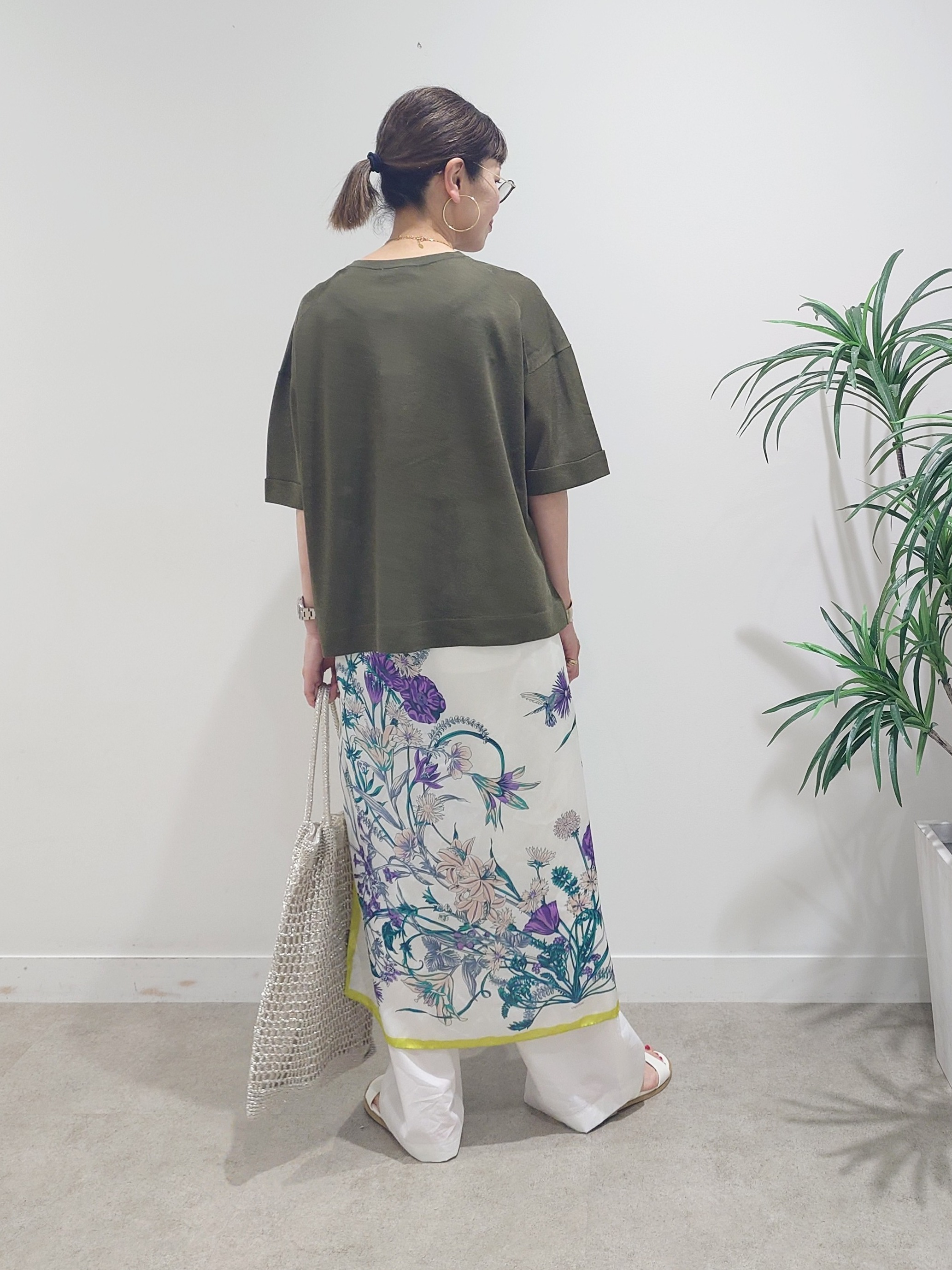 MUTSUKOさんの「UNTITLED｜【アンサンブル可/Tシャツ風/ゆったり】リラックスニットトップス」を使ったコーディネート