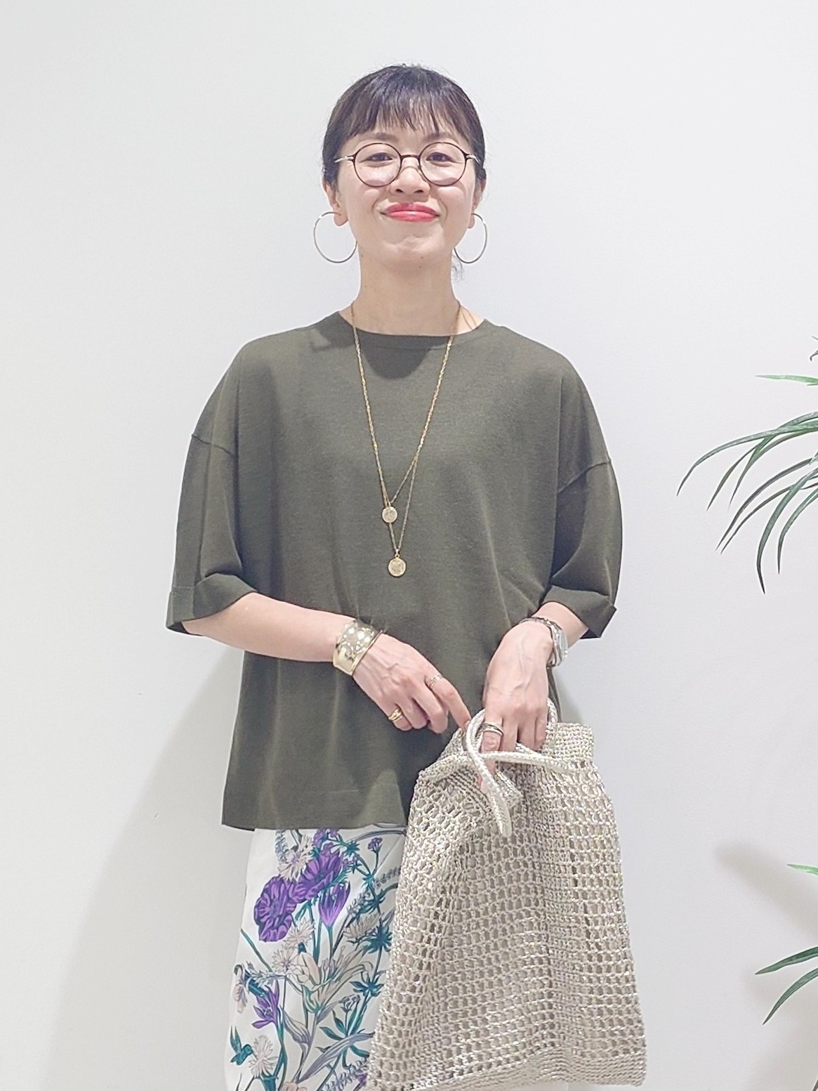 MUTSUKOさんの「UNTITLED｜【アンサンブル可/Tシャツ風/ゆったり】リラックスニットトップス」を使ったコーディネート