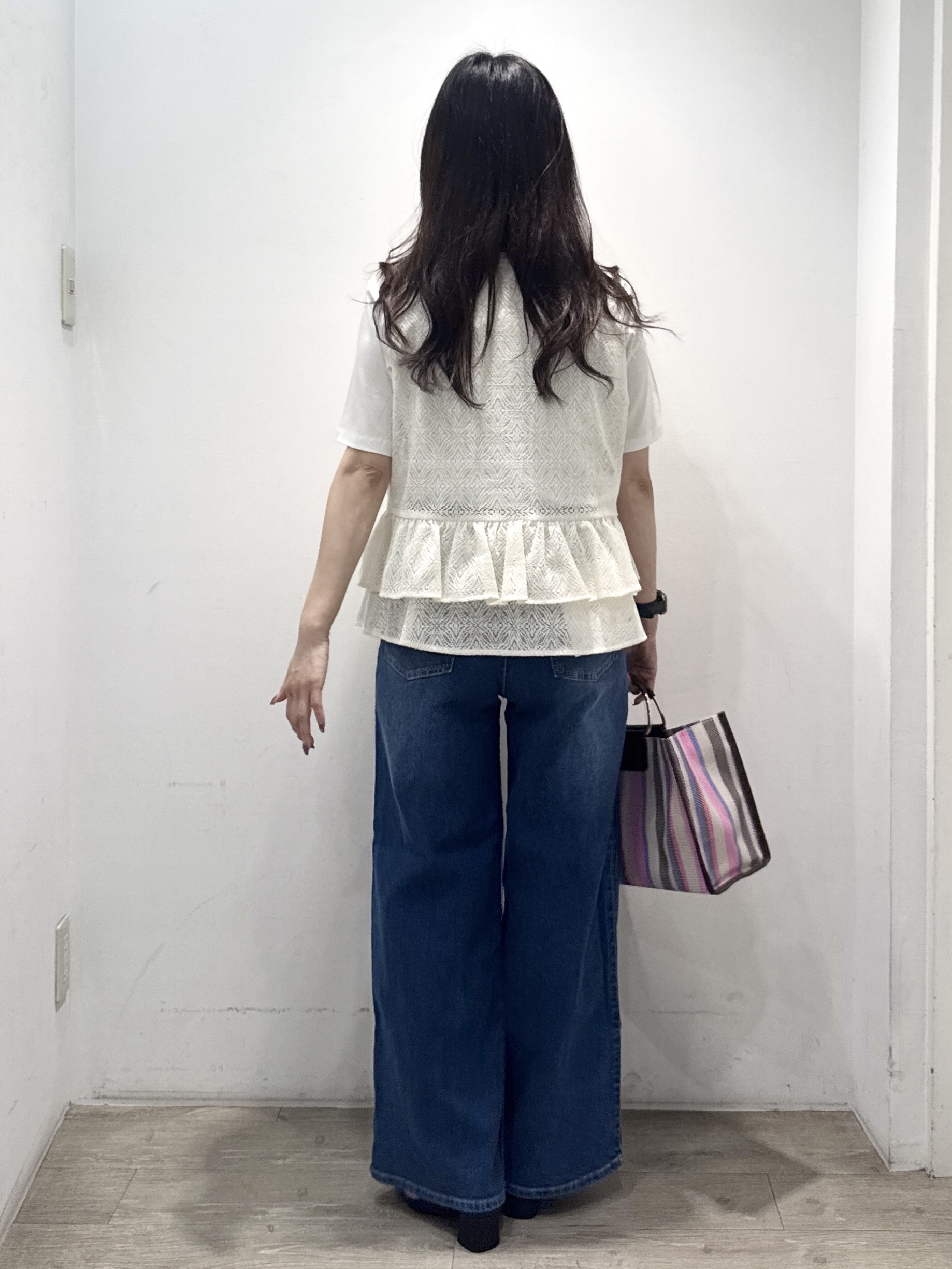 yuicciさんの「OPAQUE.CLIP｜オーガニックコットン混ベーシックTシャツ【洗濯機OK】《SS～LL》」を使ったコーディネート