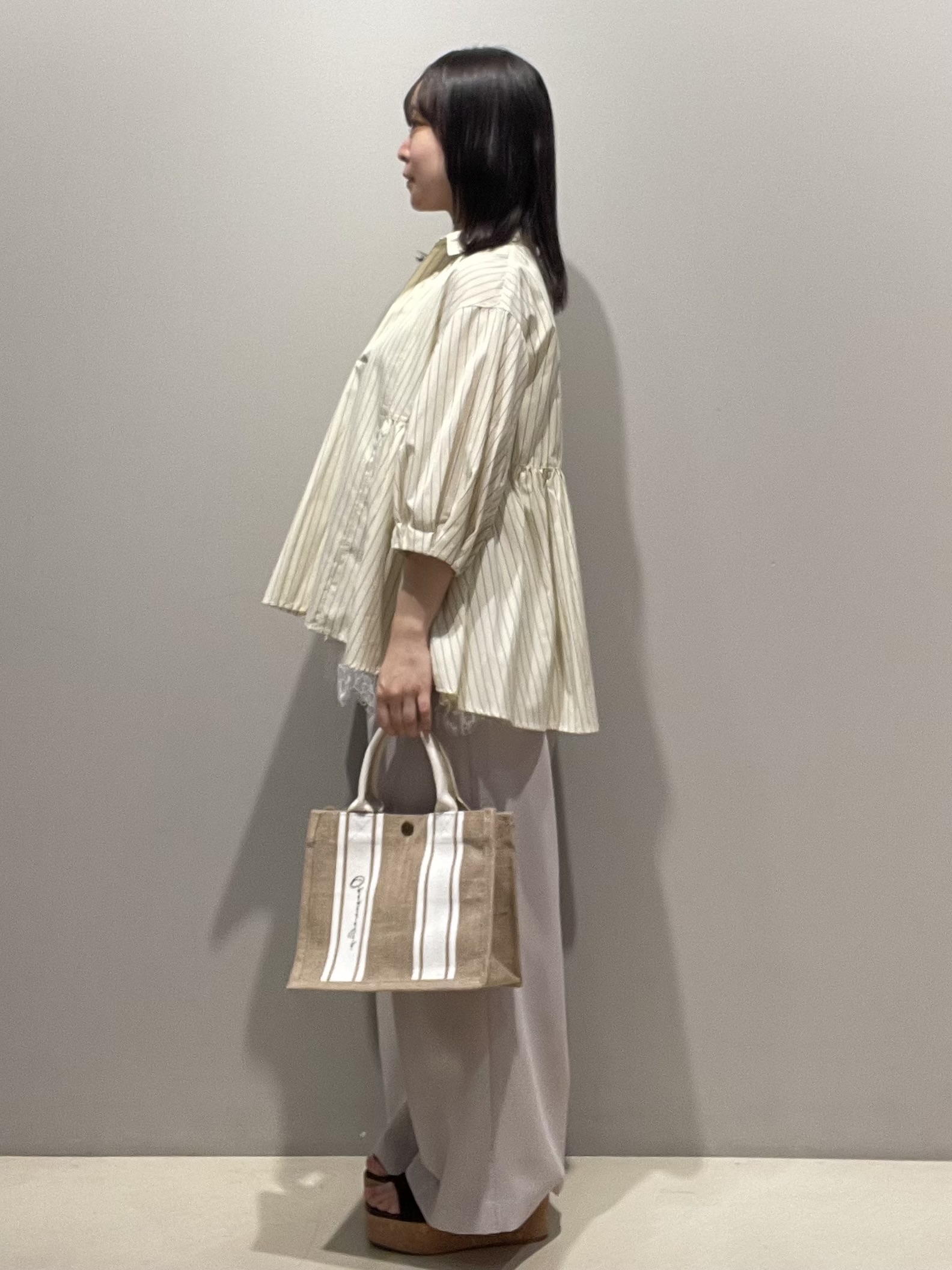mikiさんの「OPAQUE.CLIP｜裾レースタンクトップ【洗濯機OK】」を使ったコーディネート