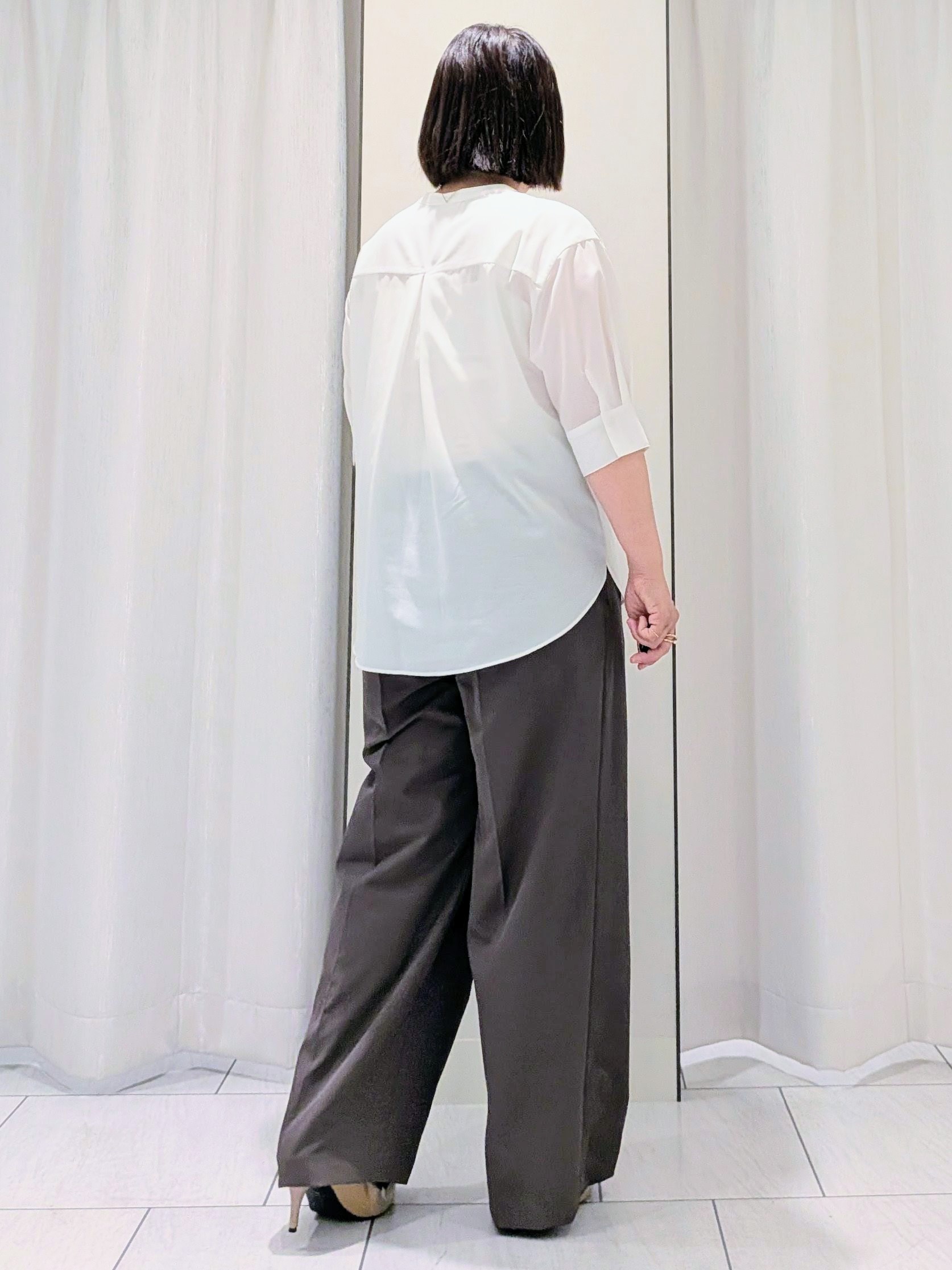 Onumaさんの「UNTITLED｜◆【程よいシアー感/洗える】エアリーバイオジャケット」を使ったコーディネート