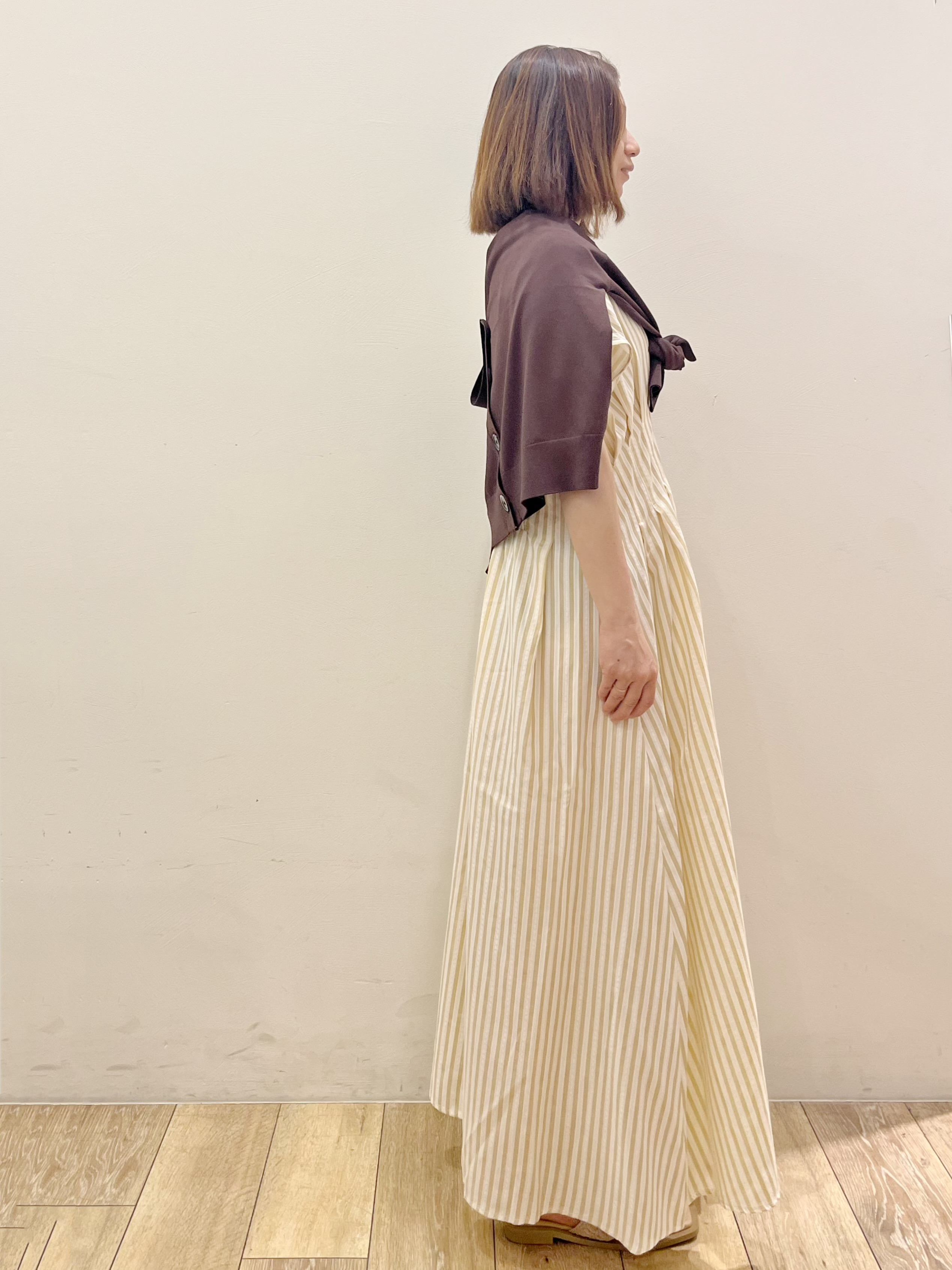 kcさんの「OPAQUE.CLIP｜【UV／接触冷感】Vネックリラクシーニットカーディガン《洗濯機OK／抗ピル》」を使ったコーディネート