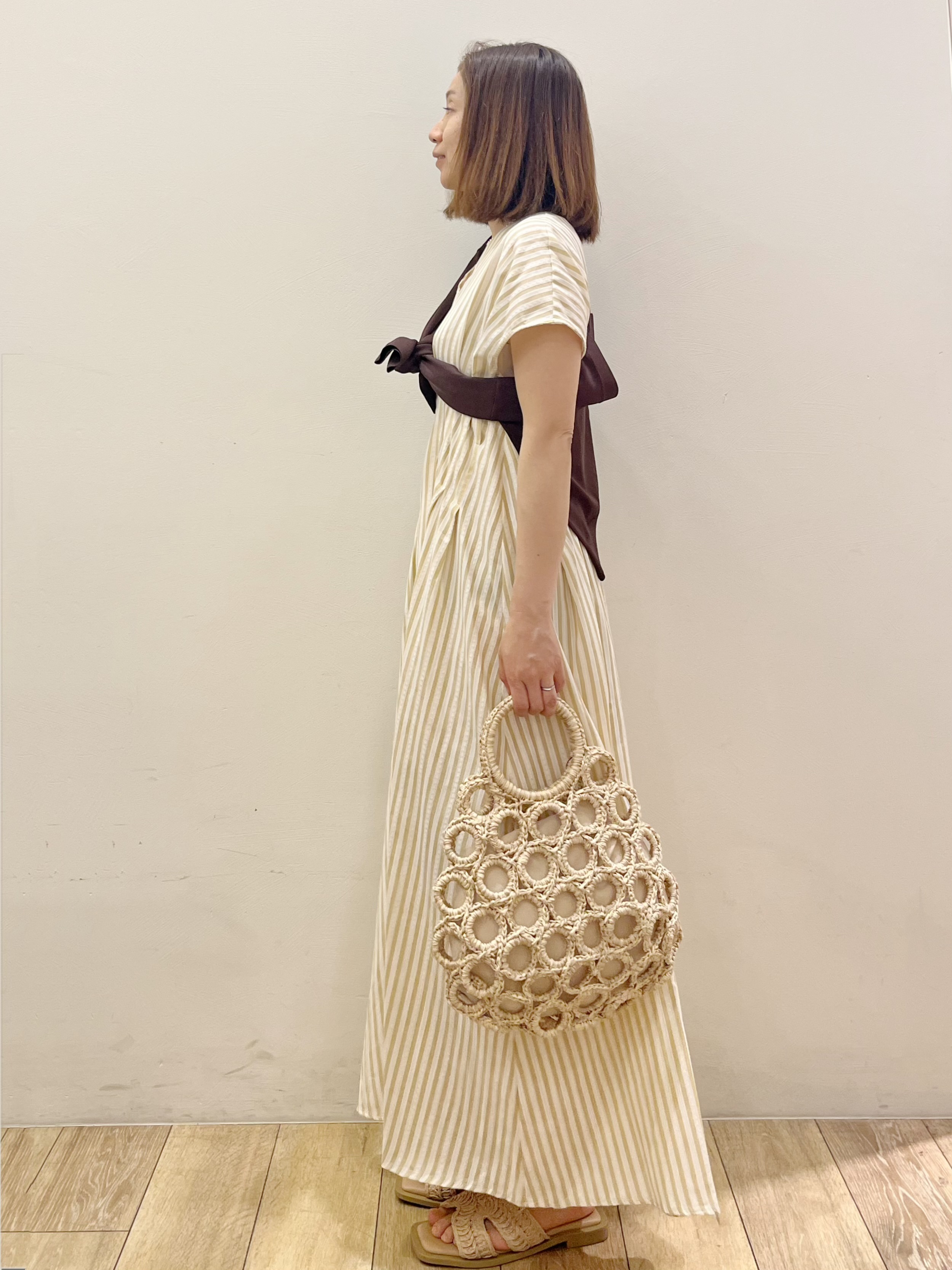 kcさんの「OPAQUE.CLIP｜【UV／接触冷感】Vネックリラクシーニットカーディガン《洗濯機OK／抗ピル》」を使ったコーディネート