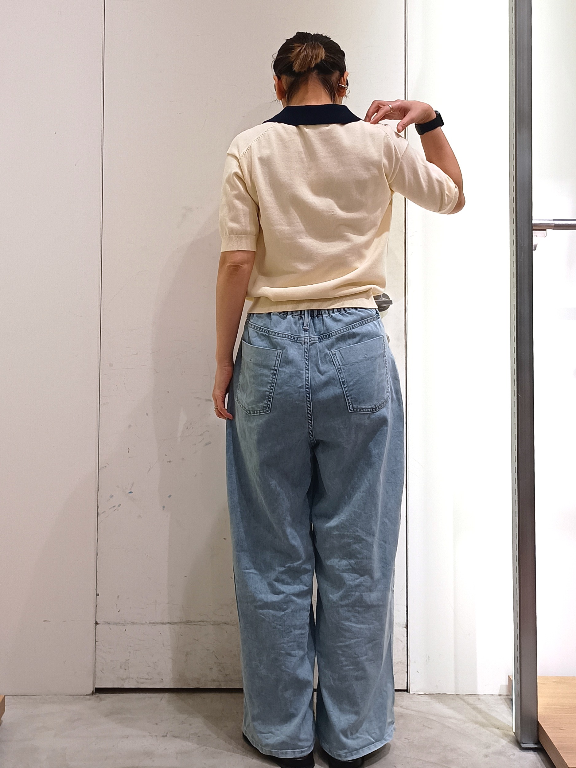 shinkoさんの「OPAQUE.CLIP｜ビッグポロ衿ニット【洗濯機OK】」を使ったコーディネート
