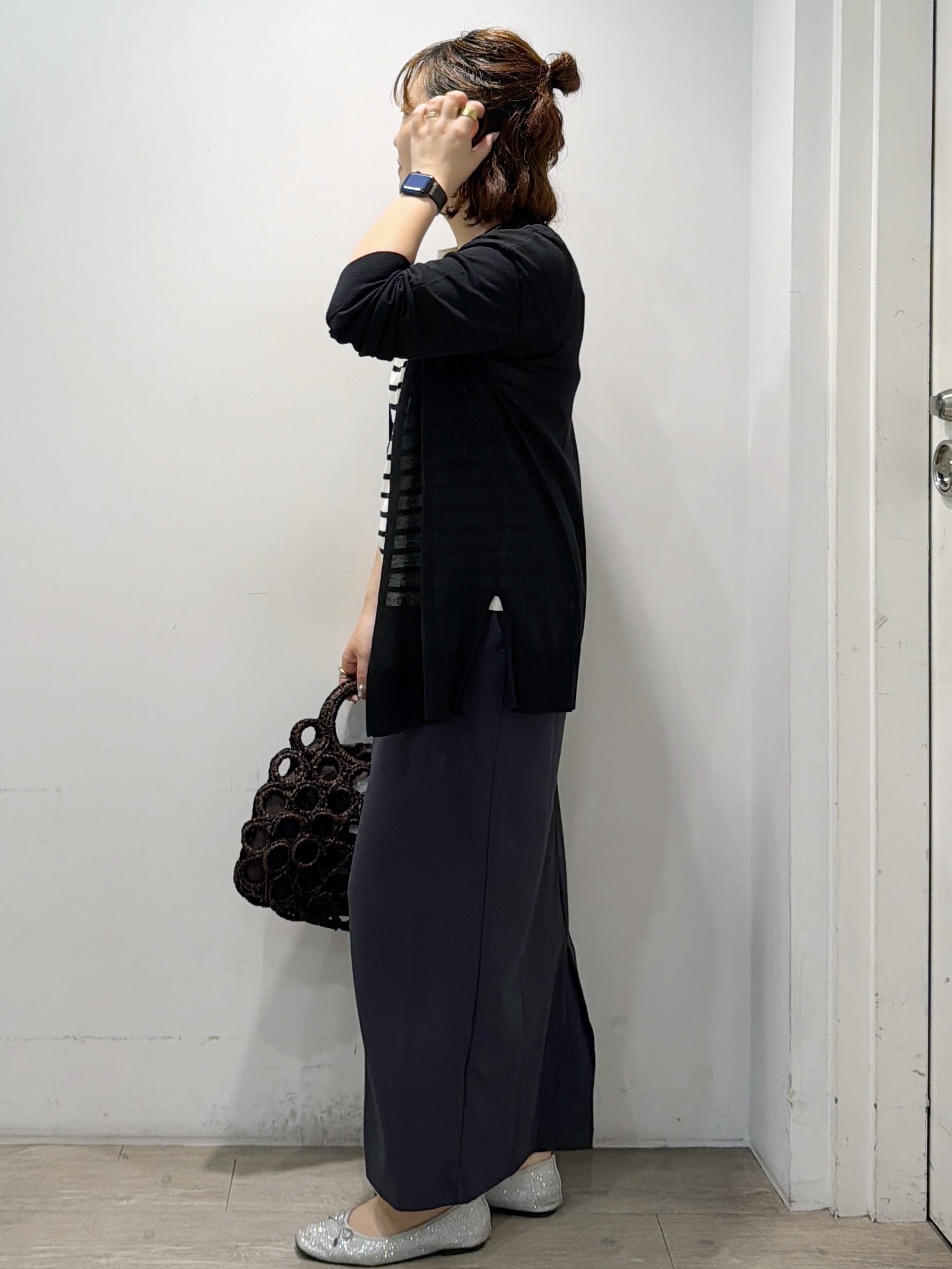 sumicaさんの「OPAQUE.CLIP｜【接触冷感】ニットカーディガン《洗濯機OK／抗ピリング》」を使ったコーディネート