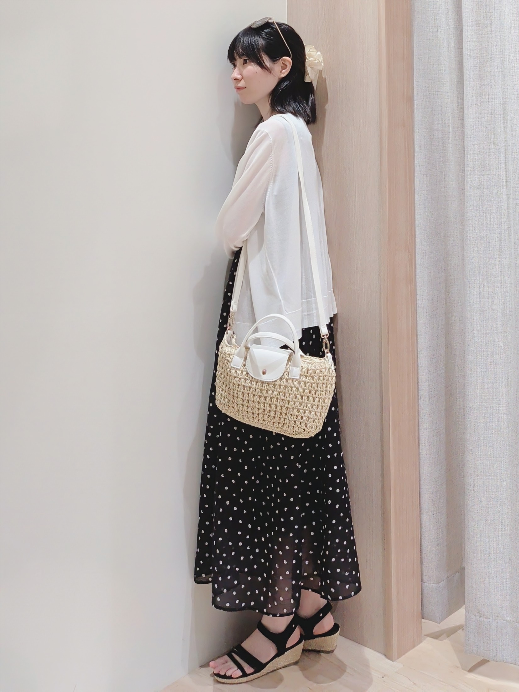 Yuiさんの「grove｜高評価！【UVカット】ベーシックショートカーディガン」を使ったコーディネート