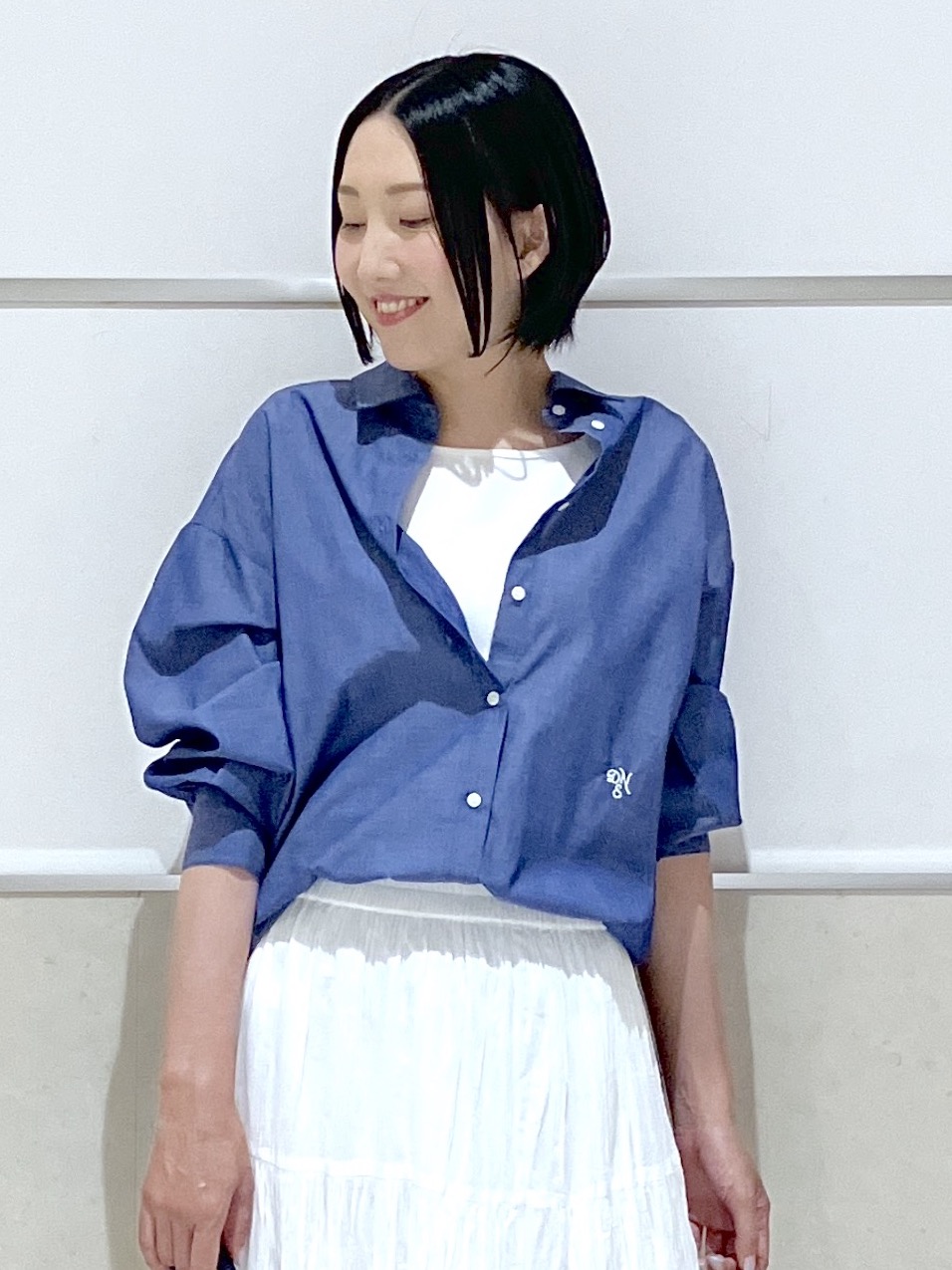 eriko さんの「Dessin｜【洗える】高密度ベーシックシャツ」を使ったコーディネート