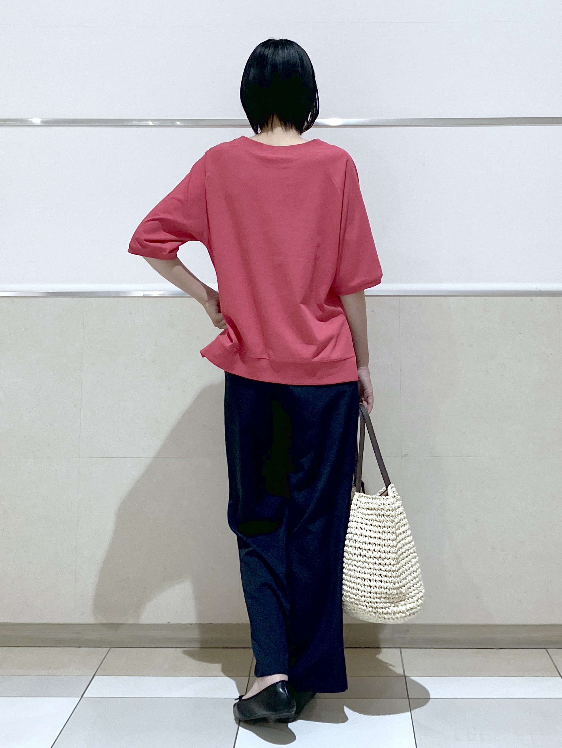 eriko さんの「Dessin｜【UVカット/接触冷感】フォルムカットソー5分袖」を使ったコーディネート