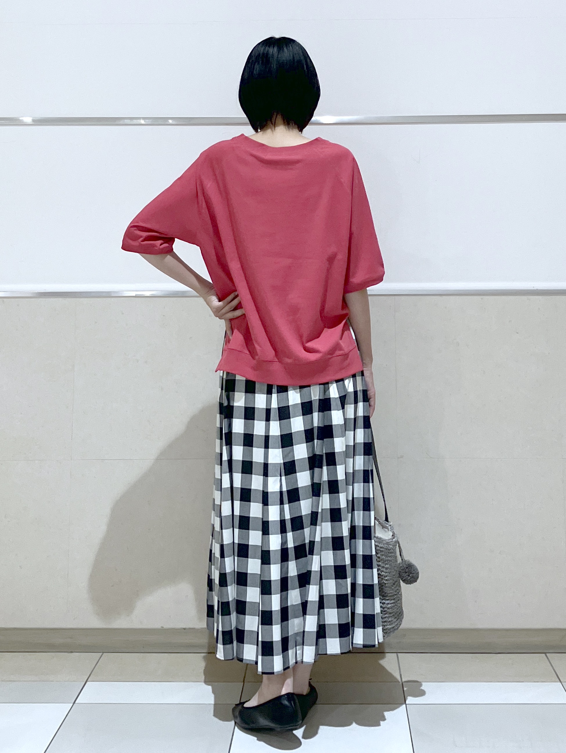 eriko さんの「Dessin｜【UVカット/接触冷感】フォルムカットソー5分袖」を使ったコーディネート