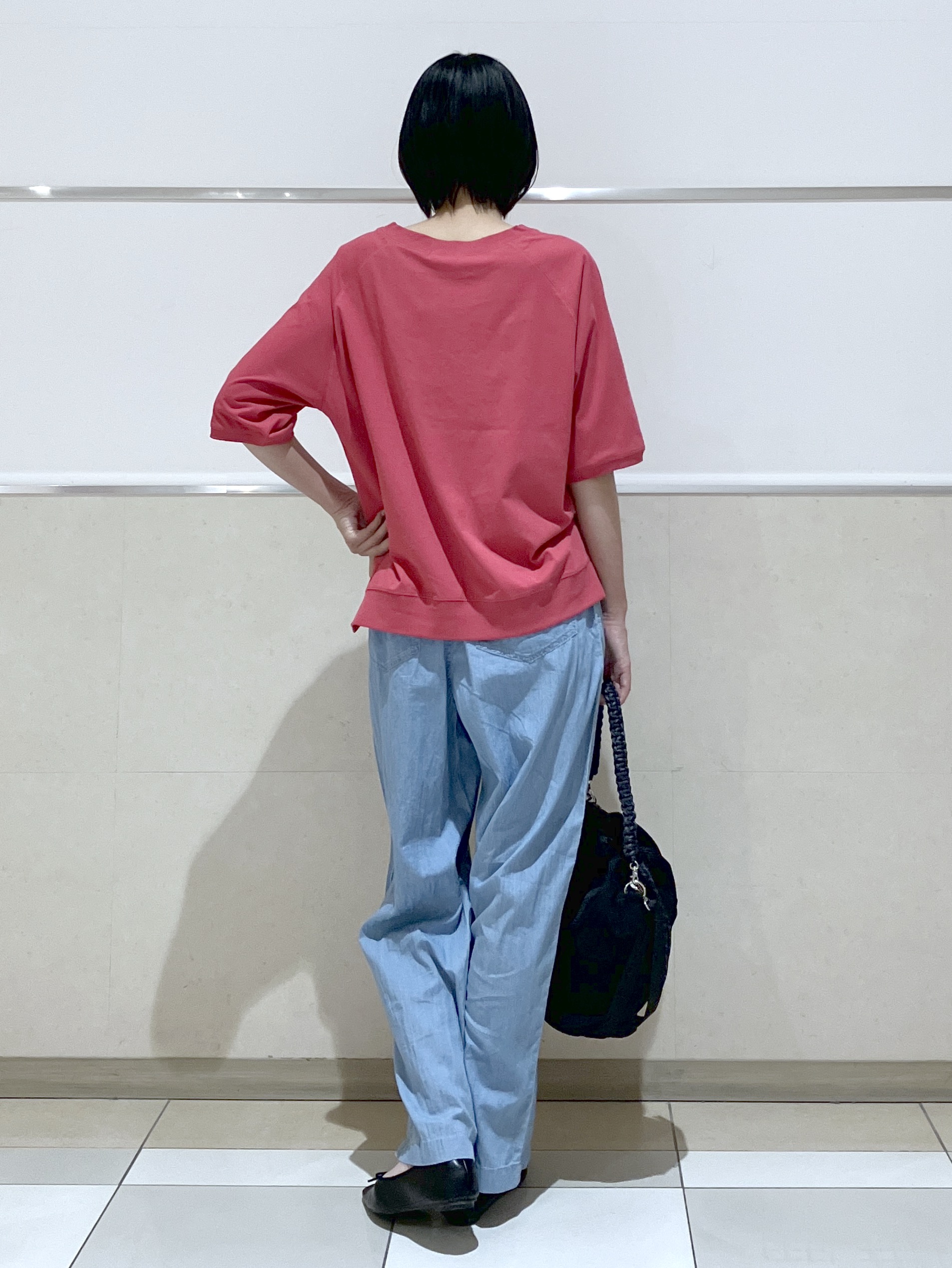 eriko さんの「Dessin｜【UVカット/接触冷感】フォルムカットソー5分袖」を使ったコーディネート