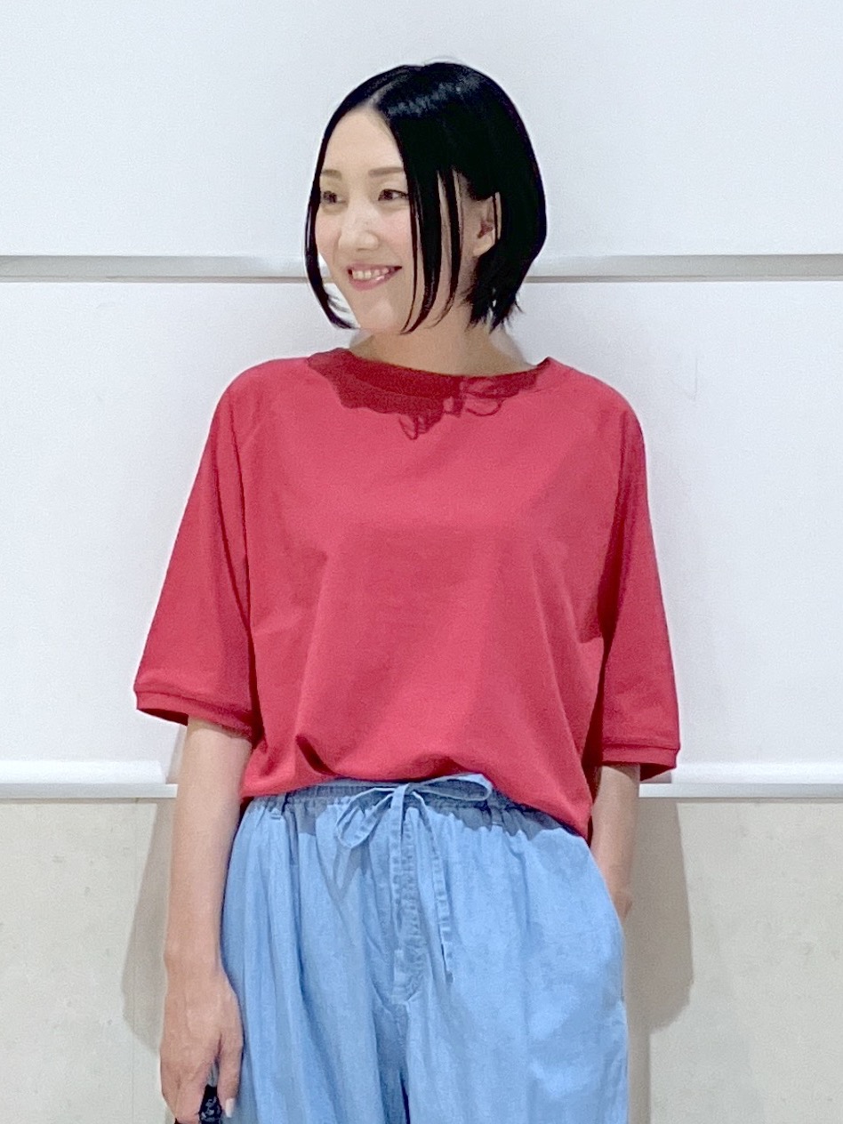 eriko さんの「Dessin｜【UVカット/接触冷感】フォルムカットソー5分袖」を使ったコーディネート