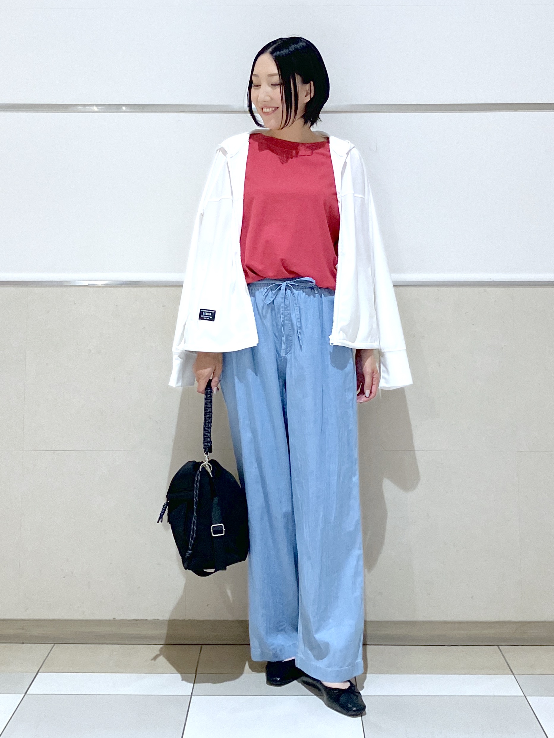 eriko さんの「Dessin｜【UVカット/接触冷感】フォルムカットソー5分袖」を使ったコーディネート