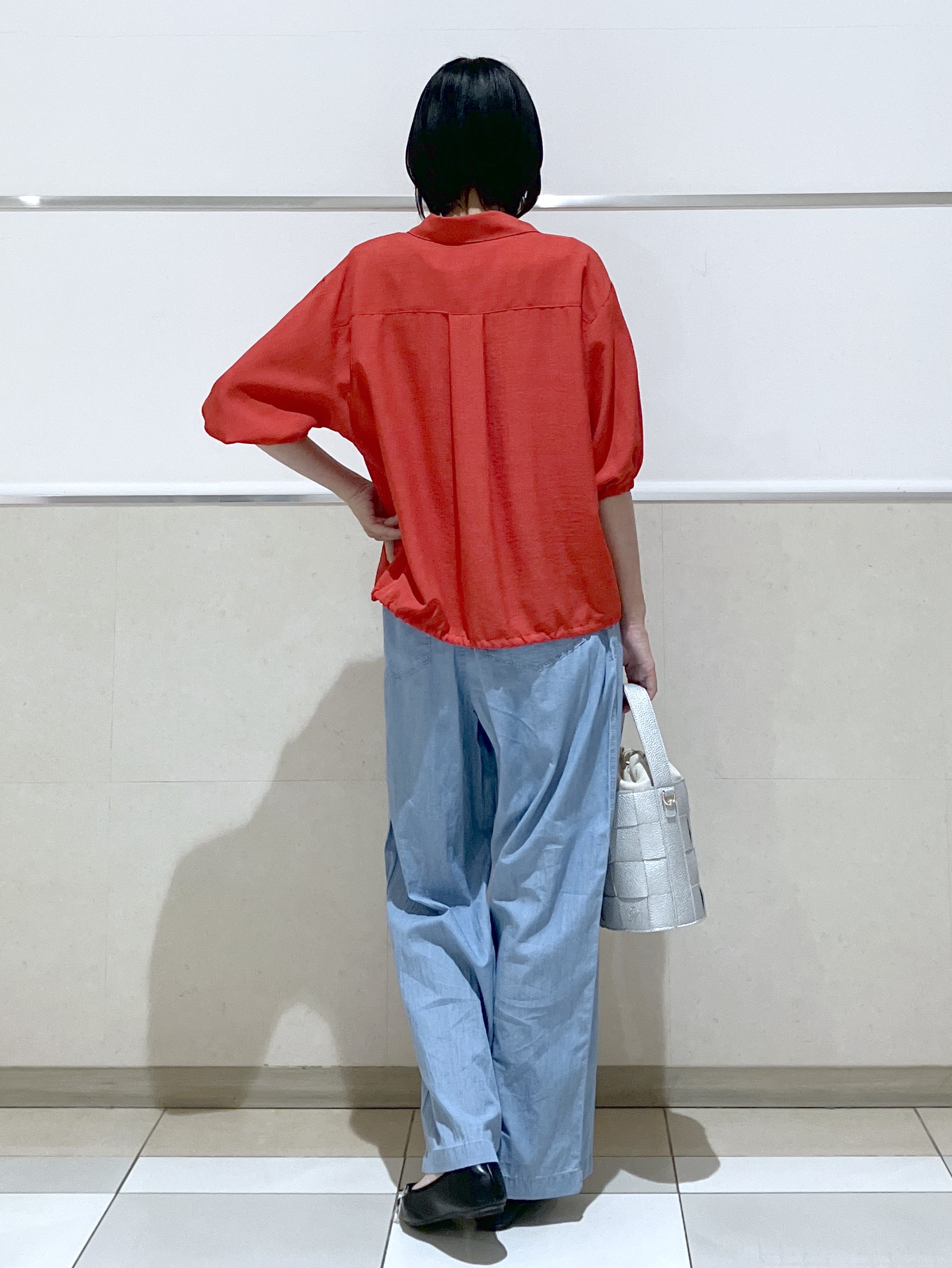 eriko さんの「Dessin｜【UVカット/接触冷感】ドロストシャツブラウス」を使ったコーディネート