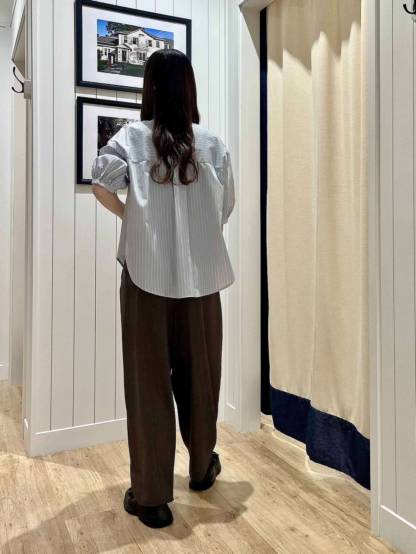 mihoさんの「Dessin｜【UVカット/接触冷感】カーヴィシルエットパンツ」を使ったコーディネート