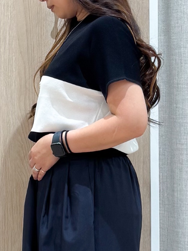 sachiさんの「grove｜【シリーズ累計36万枚！名品ニット】やわらかドライタッチ ドルマンニット」を使ったコーディネート