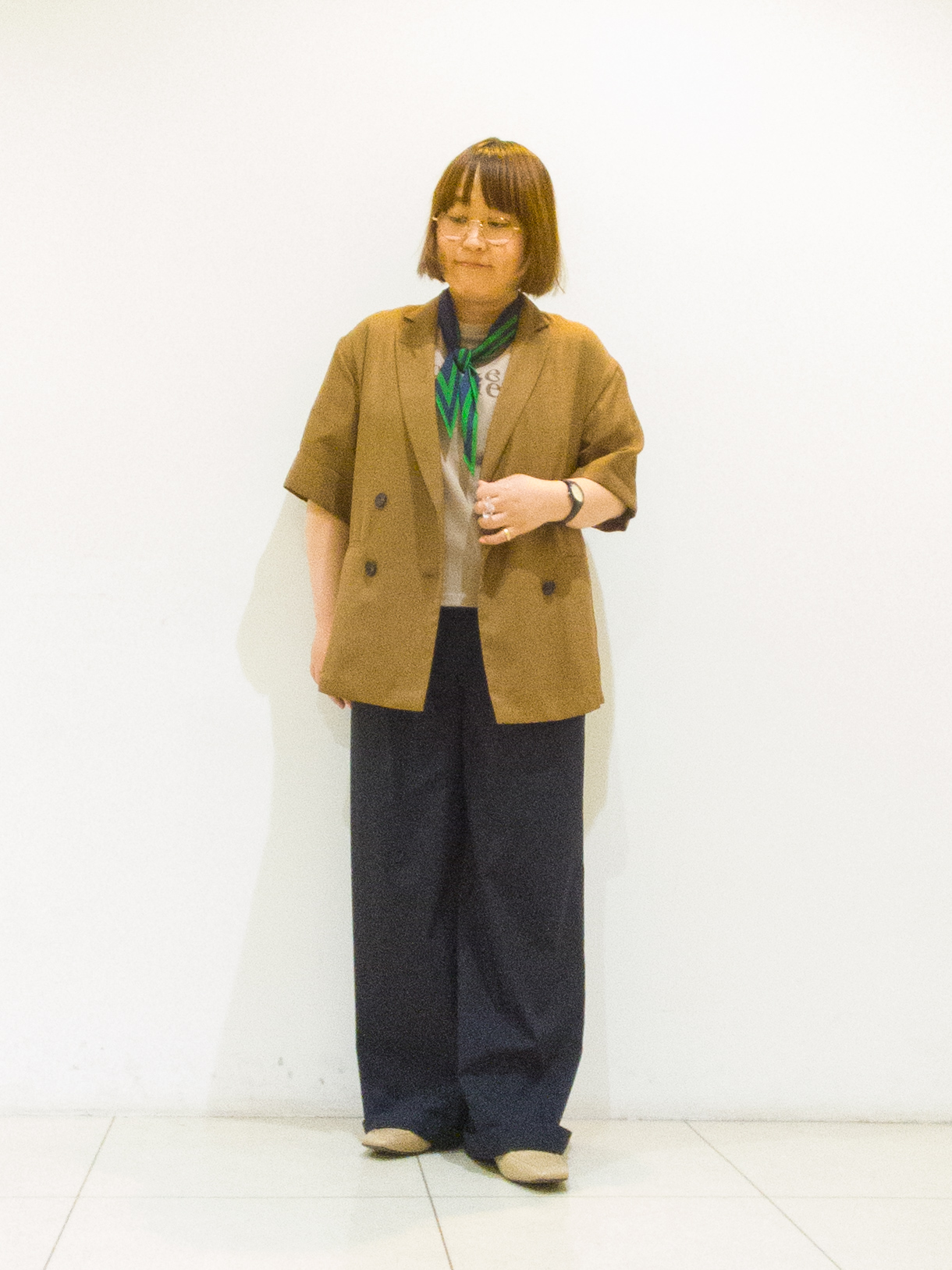 takedaさんの「UNTITLED｜【洗える／メッシュ素材／SETUP可能】半袖シアージャケット」を使ったコーディネート