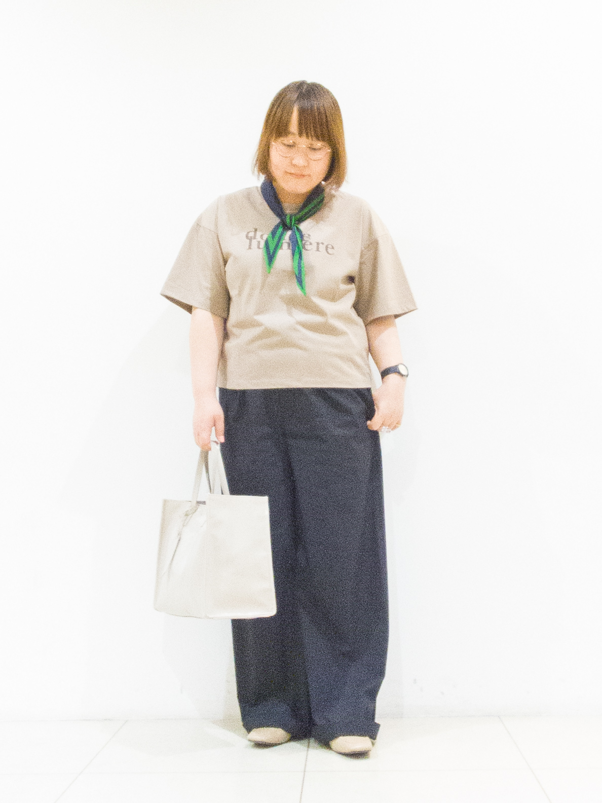 takedaさんの「UNTITLED｜コットンロゴTシャツ」を使ったコーディネート