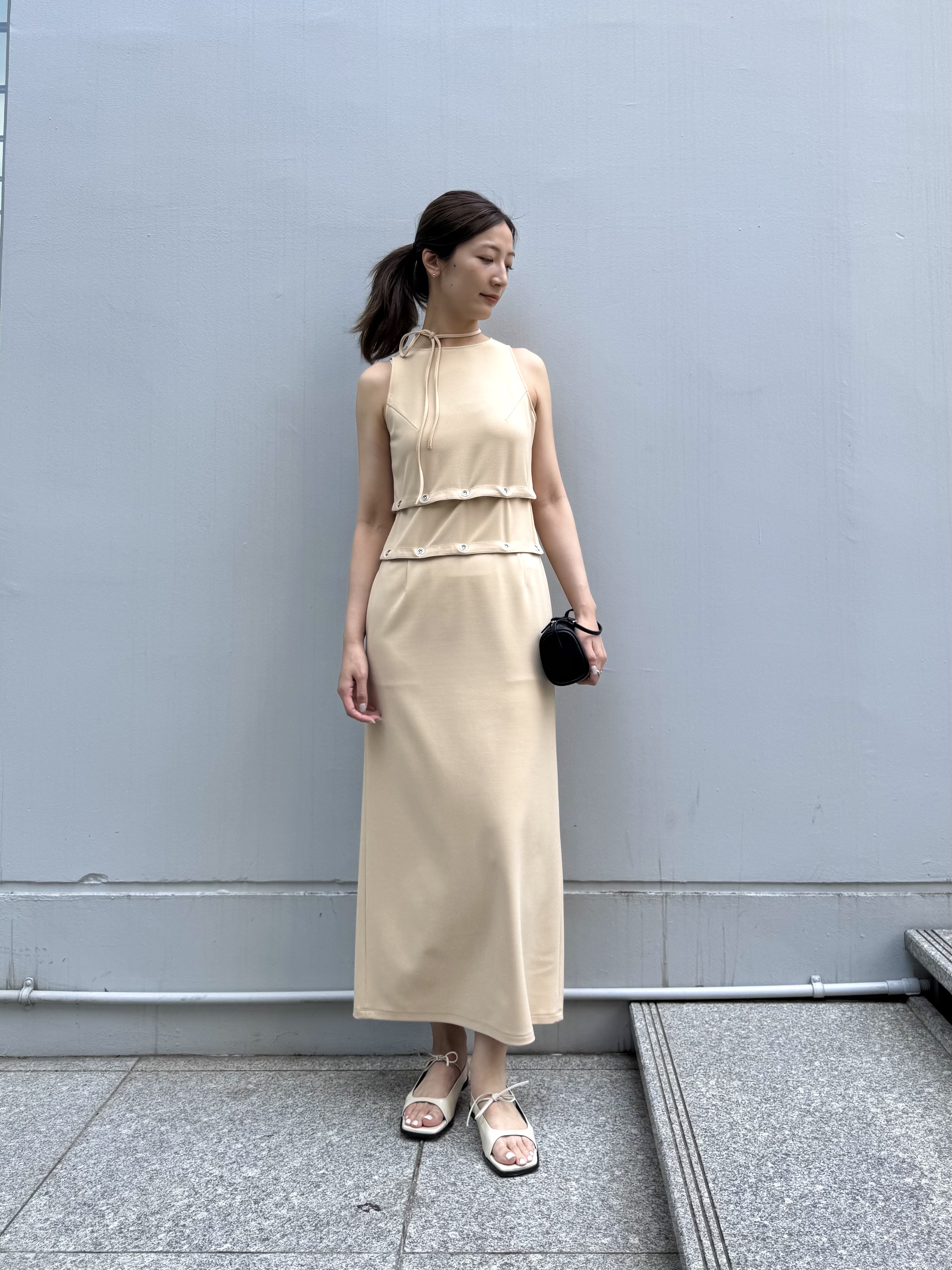 uchi__yamaさんの「CODE A｜modular split dress」を使ったコーディネート
