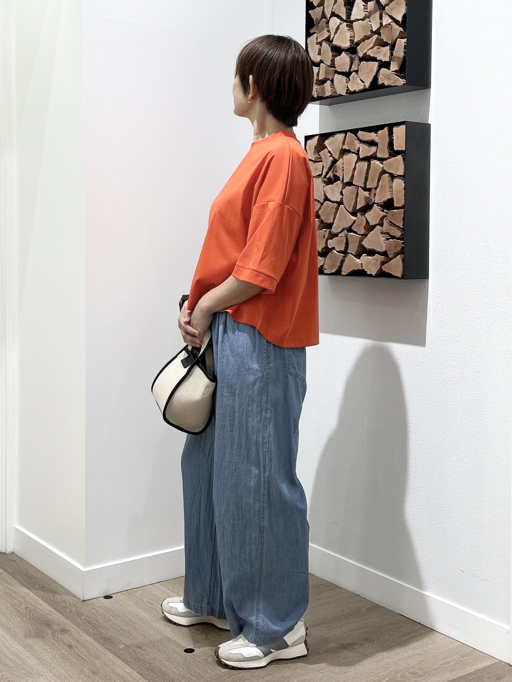 rairaiさんの「Dessin｜【セットアップ可/洗える】2オンスシアーデニムシャツ」を使ったコーディネート