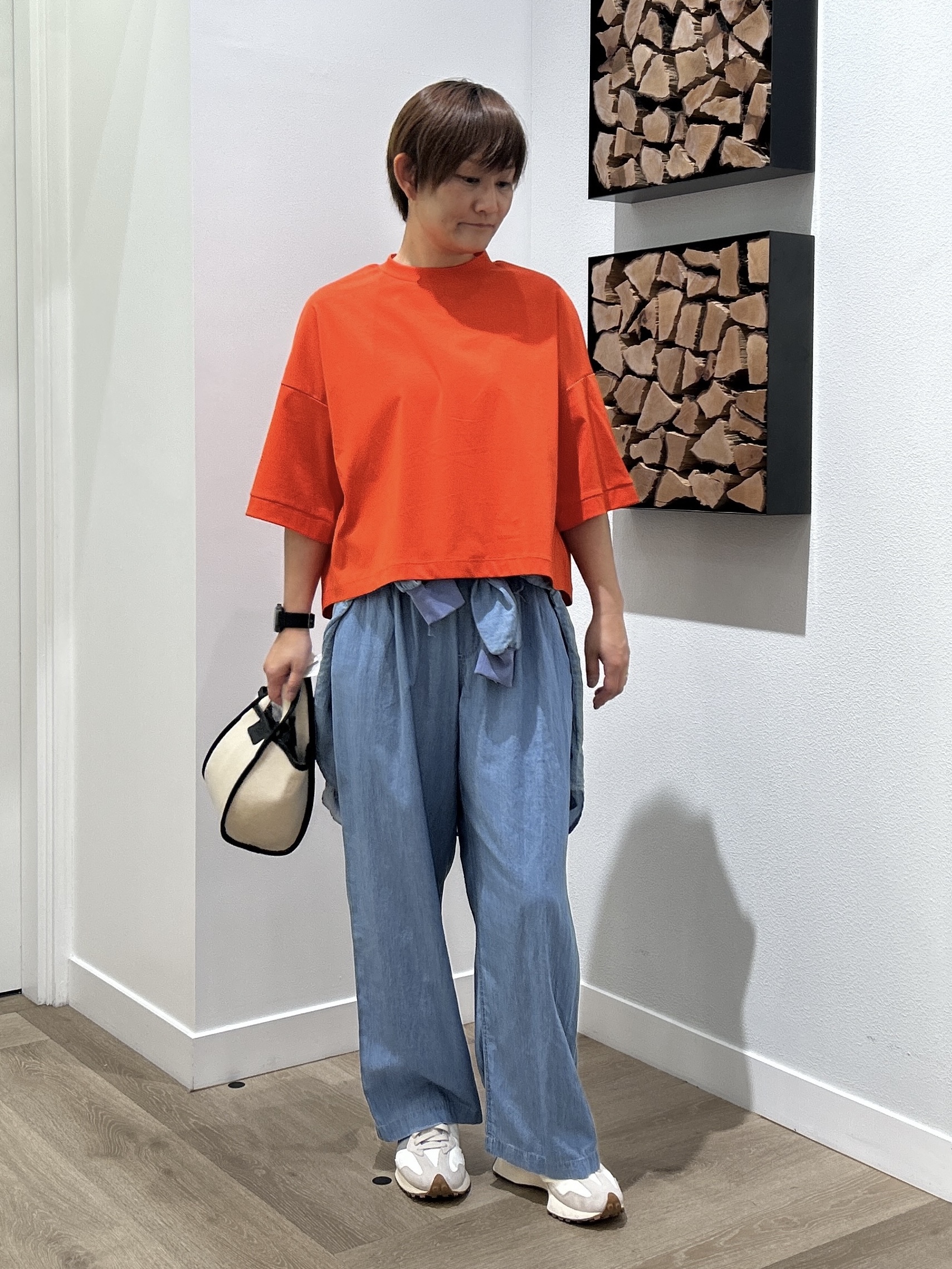 rairaiさんの「Dessin｜【セットアップ可/洗える】2オンスシアーデニムシャツ」を使ったコーディネート