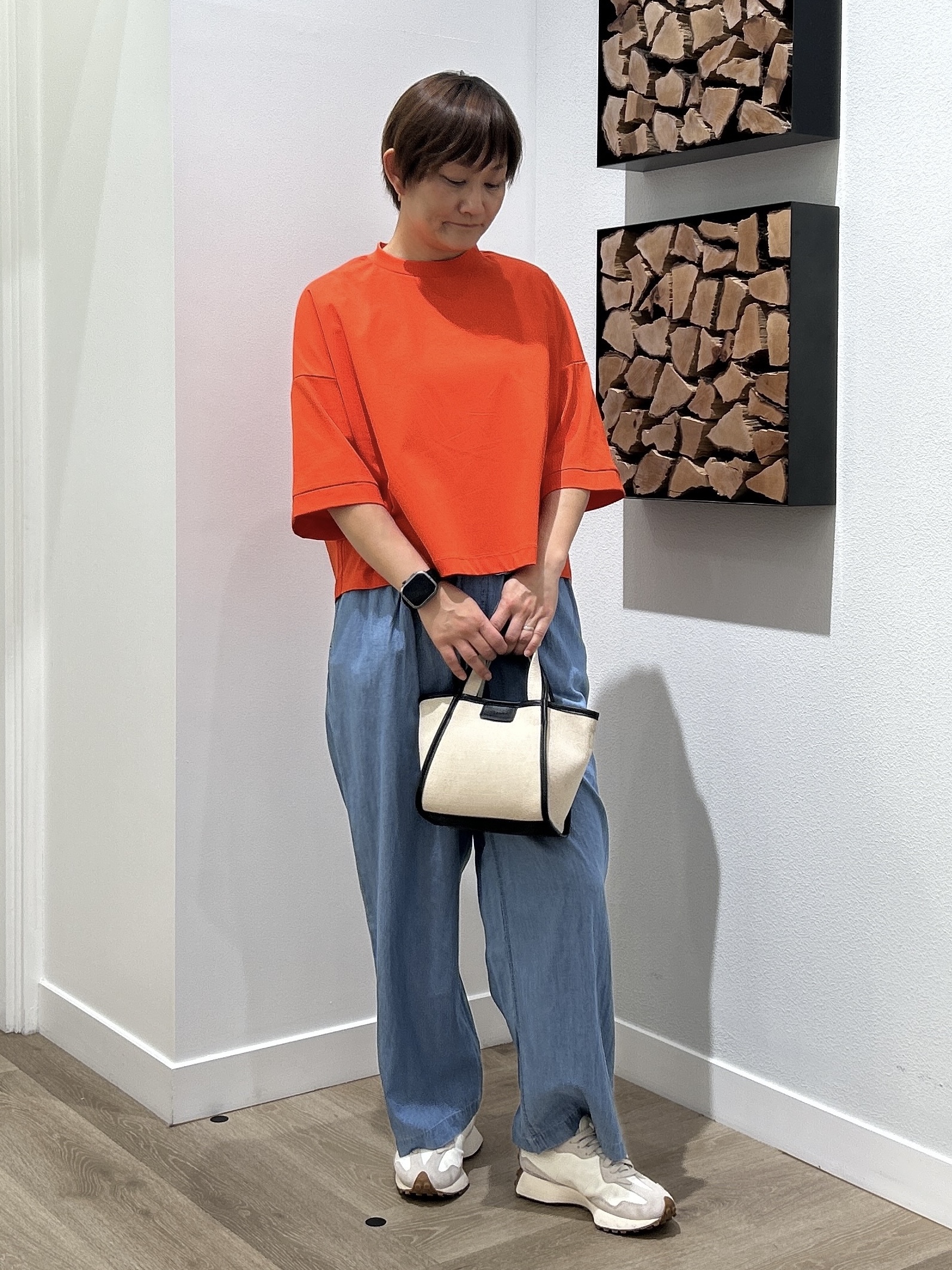 rairaiさんの「Dessin｜【セットアップ可/洗える】2オンスシアーデニムシャツ」を使ったコーディネート