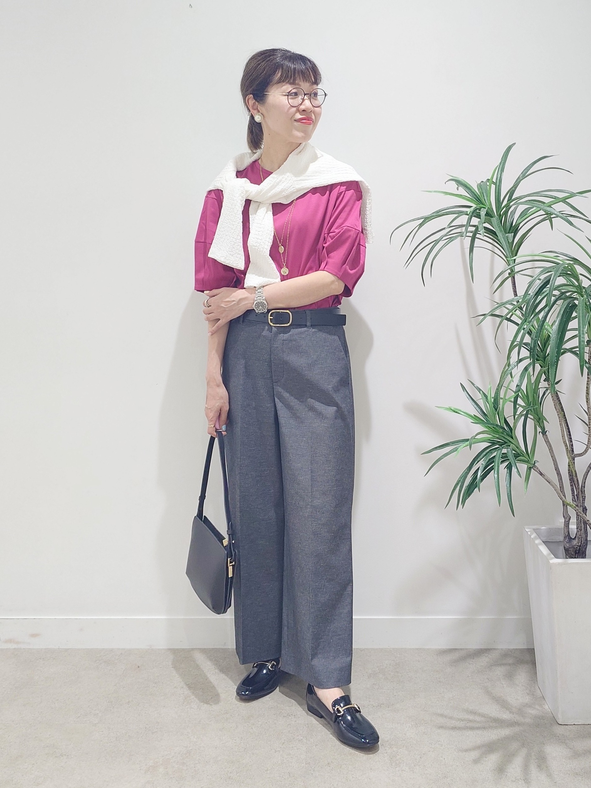MUTSUKOさんの「UNTITLED｜【汗染み防止/接触冷感】ランタンスリーブプルオーバー」を使ったコーディネート