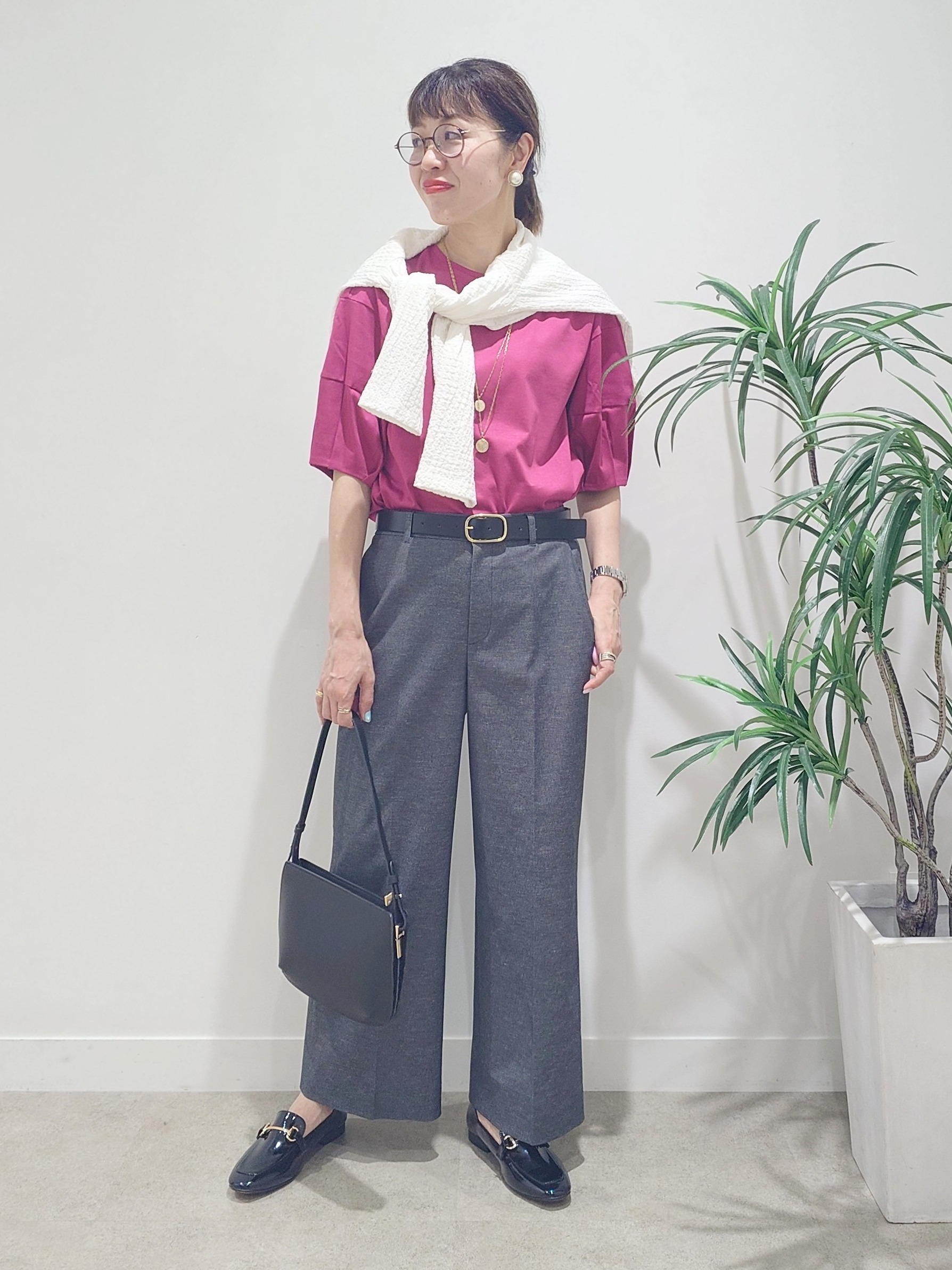 MUTSUKOさんの「UNTITLED｜【汗染み防止/接触冷感】ランタンスリーブプルオーバー」を使ったコーディネート