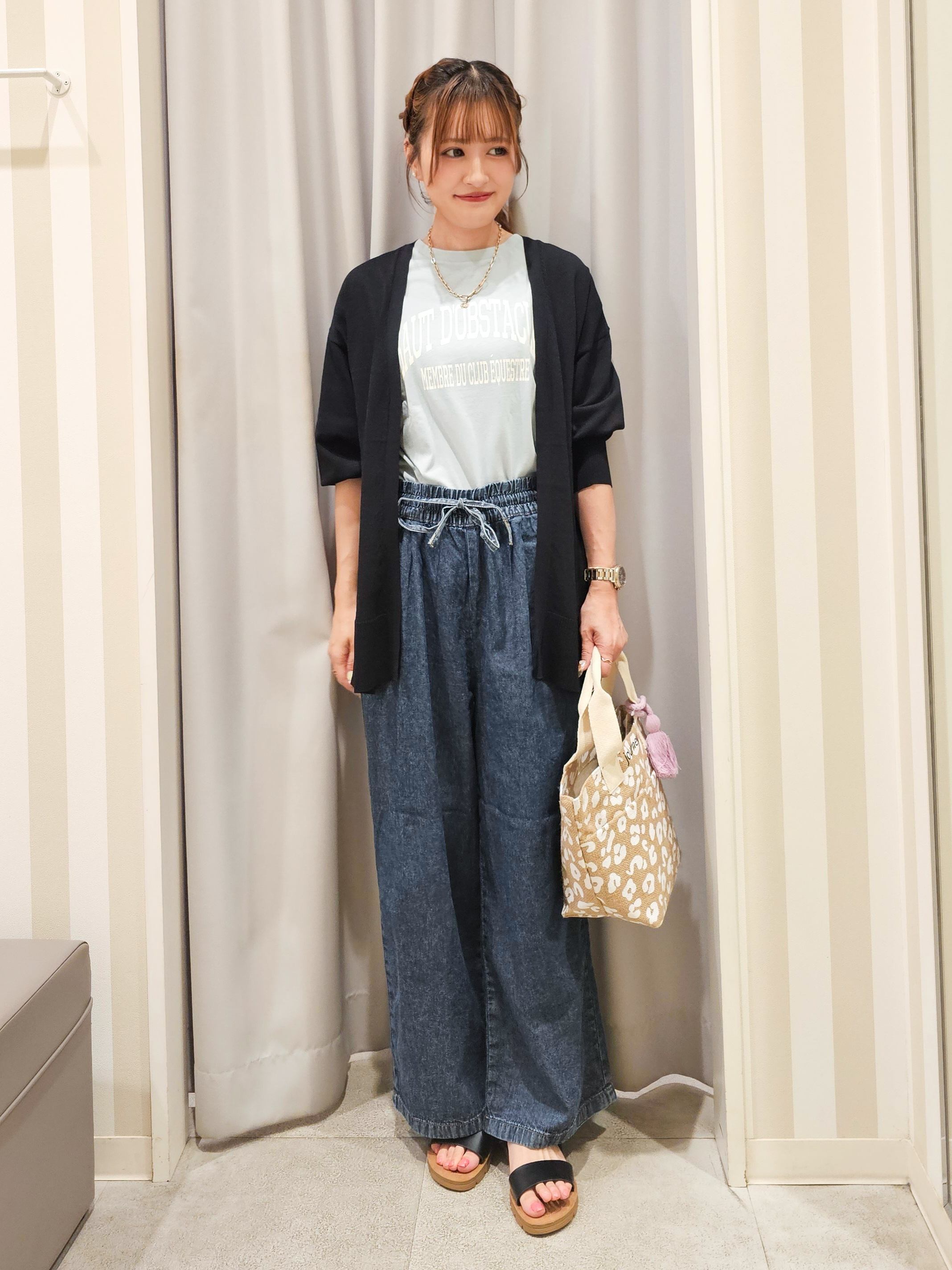 ゆゆさんの「SHOO･LA･RUE｜【洗濯機可/UV】さらっとしたタッチが心地よい ミドルカーディガン」を使ったコーディネート