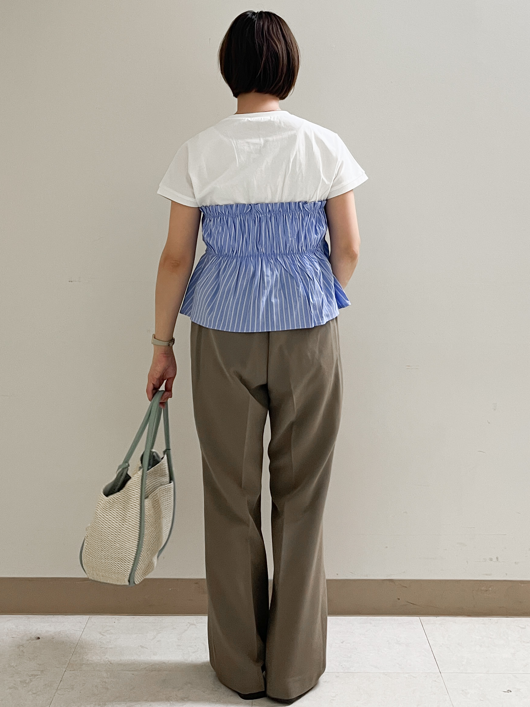 あかねさんの「OPAQUE.CLIP｜ビスチェドッキングTシャツ【洗濯機OK】」を使ったコーディネート