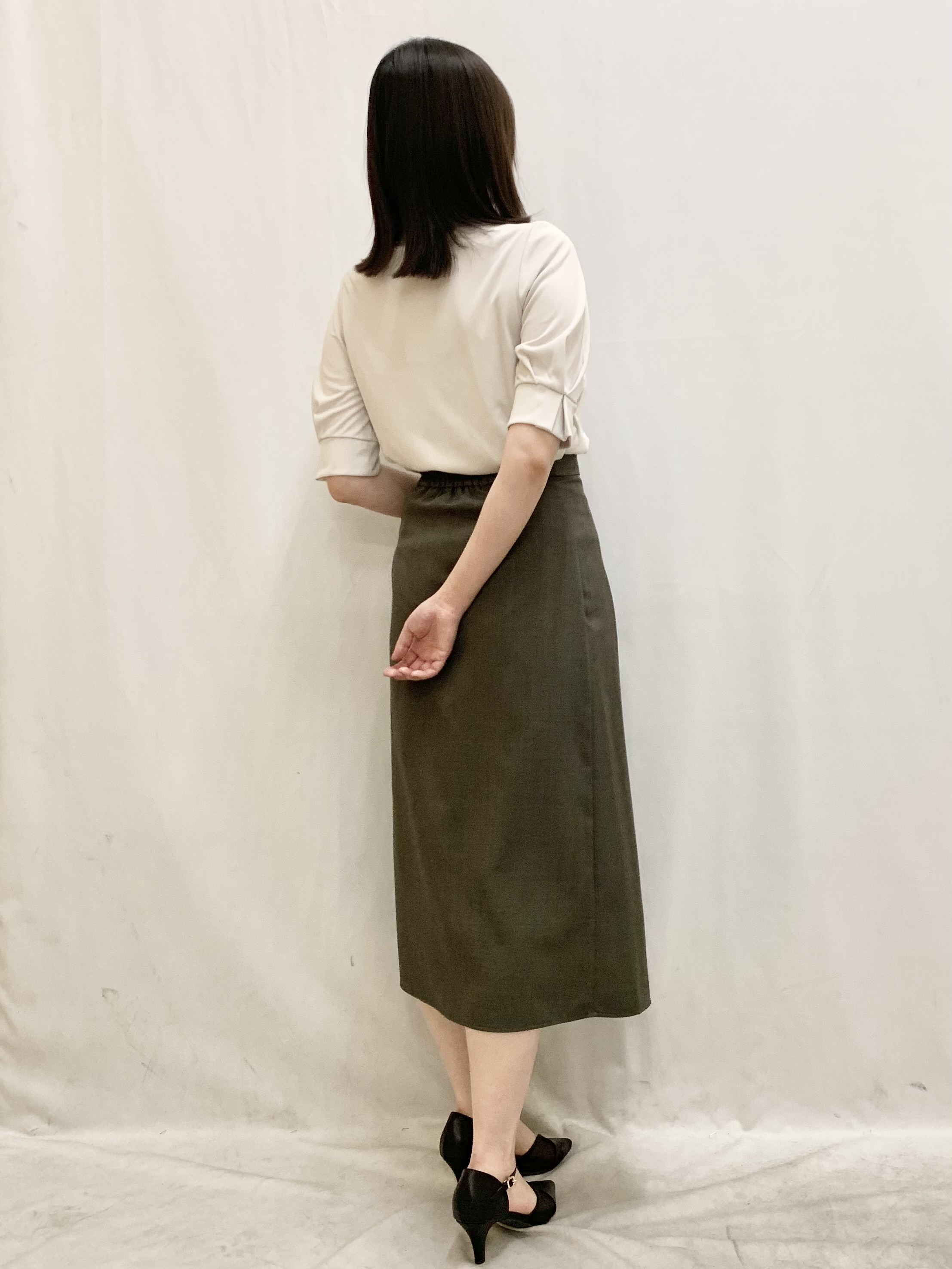 kasumiさんの「index｜UV バンドカラートップス【洗濯機OK／吸水速乾／接触冷感】《S～3L／6col》」を使ったコーディネート