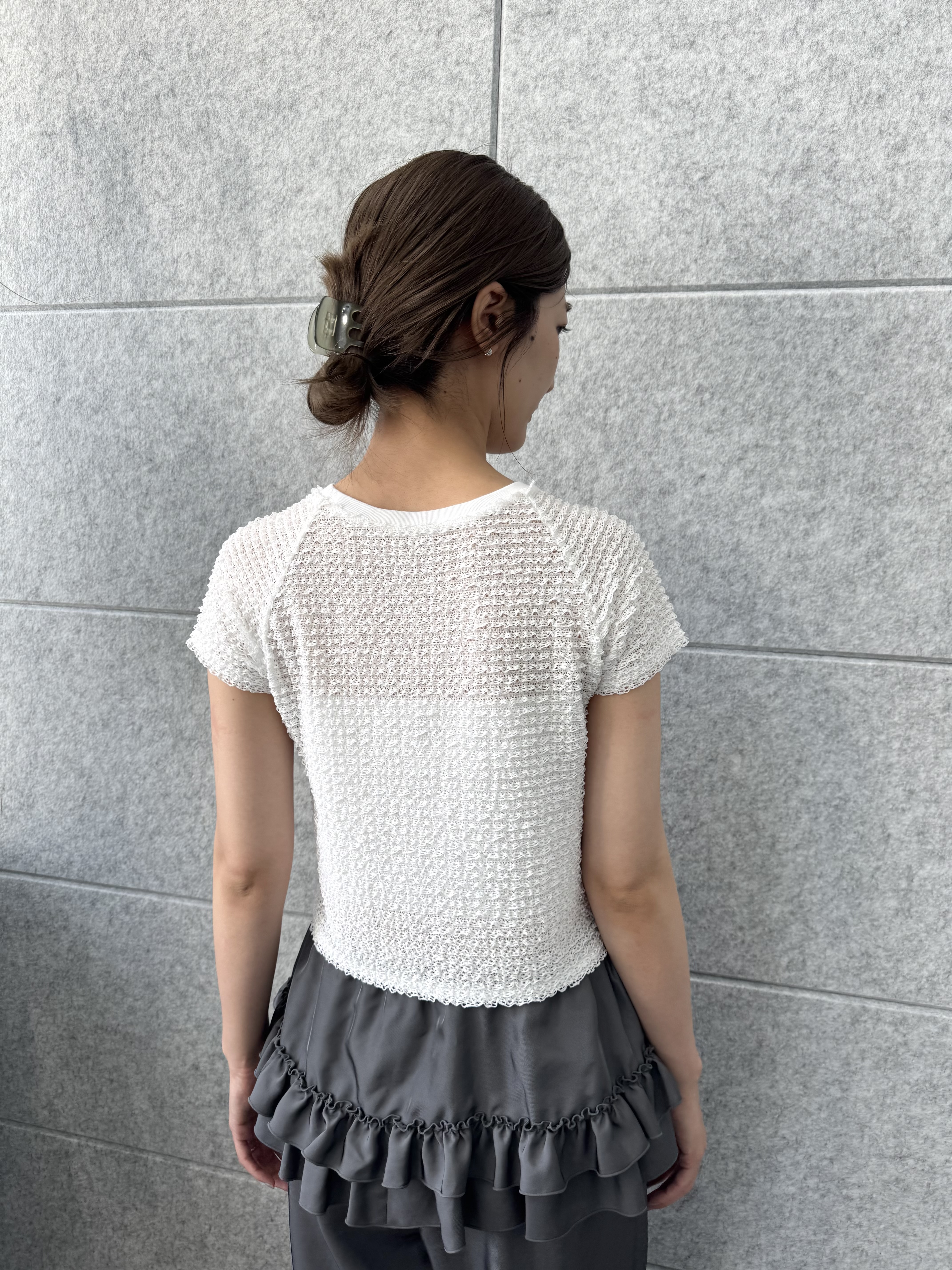 uchi__yamaさんの「CODE A｜frill mini tee」を使ったコーディネート
