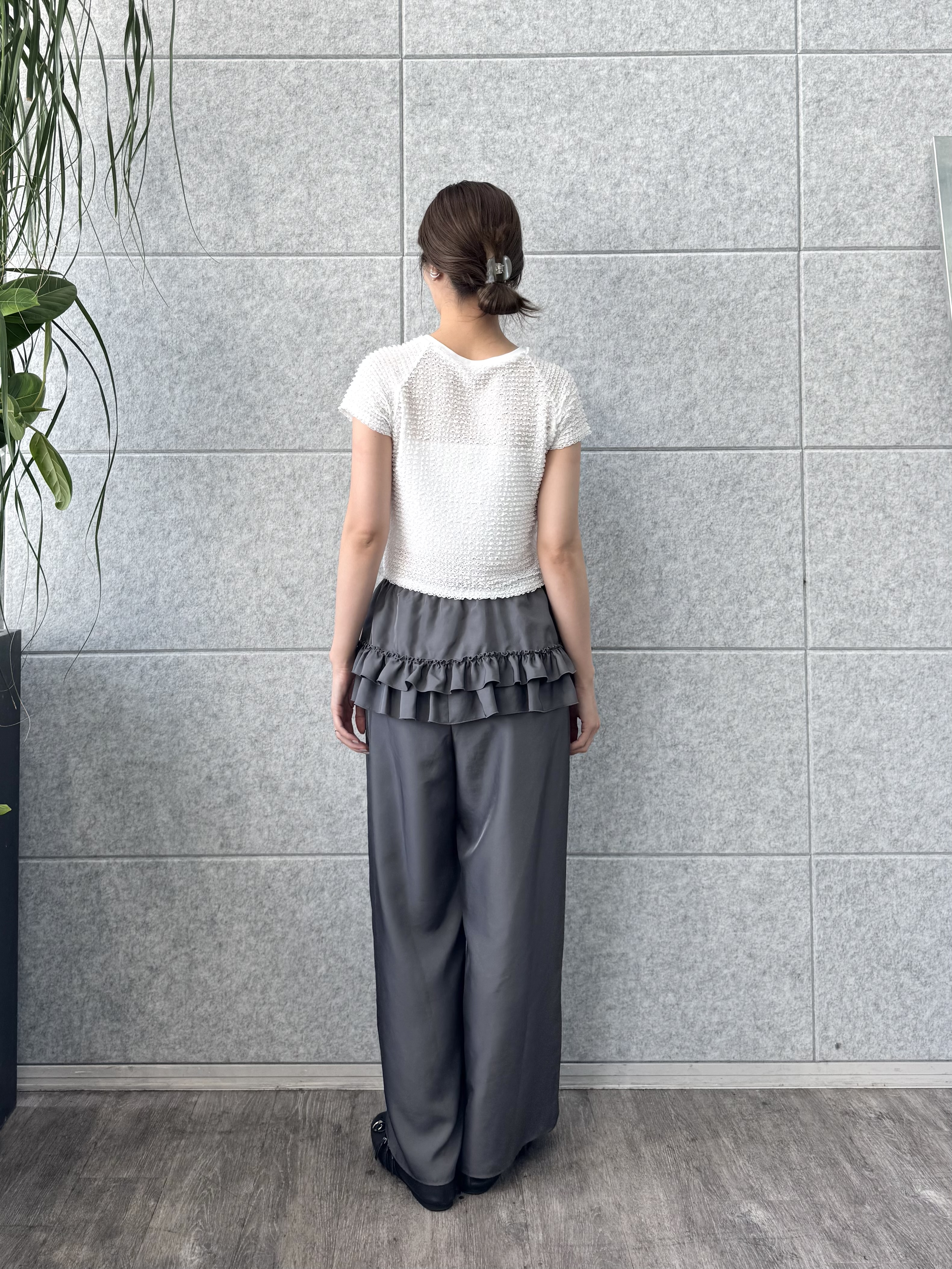 uchi__yamaさんの「CODE A｜frill mini tee」を使ったコーディネート