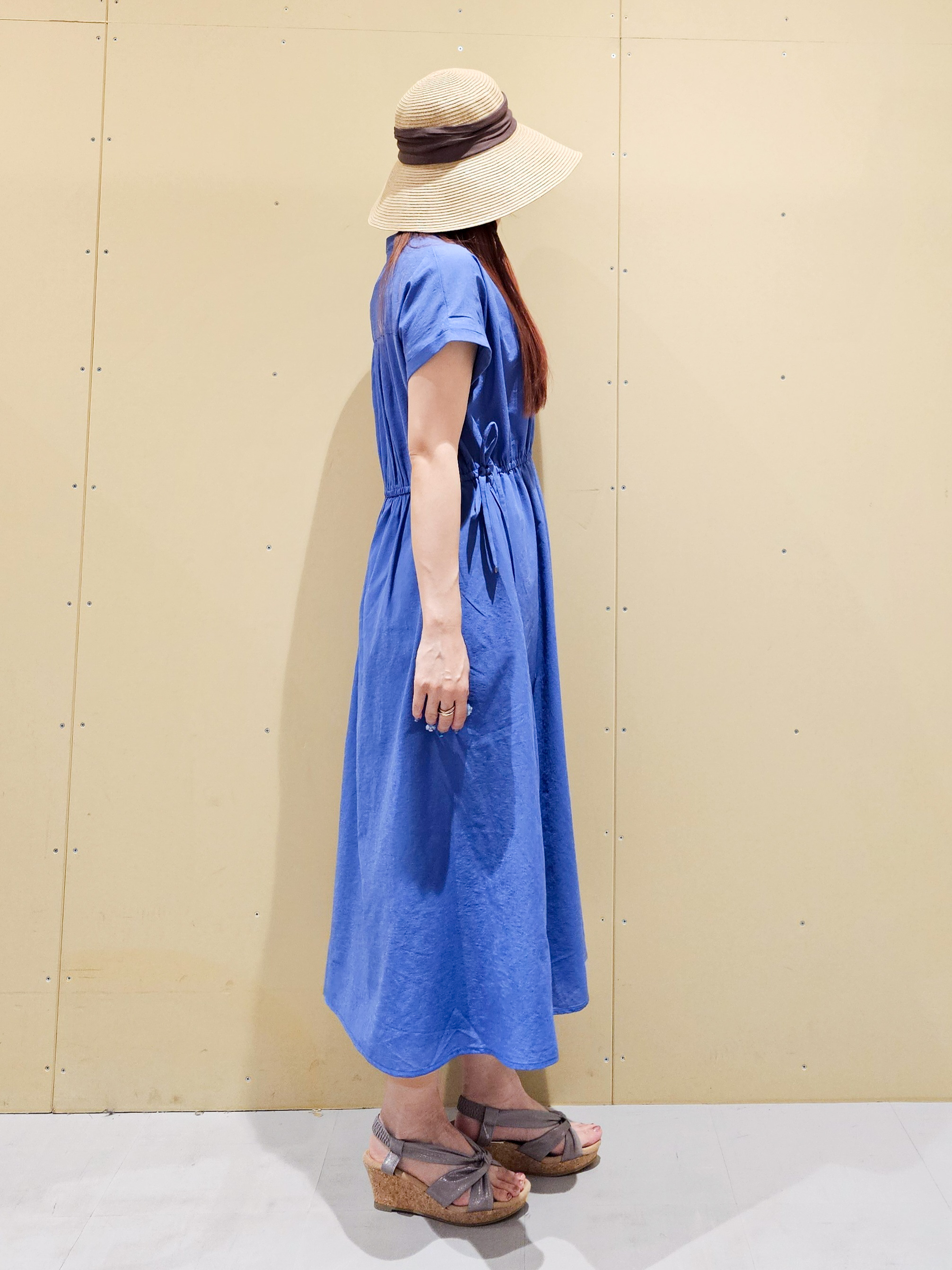 ゆゆさんの「SHOO･LA･RUE｜【S-LL/UV/吸水速乾/洗濯機可】通気性〇 ギャザーリボンワンピース」を使ったコーディネート