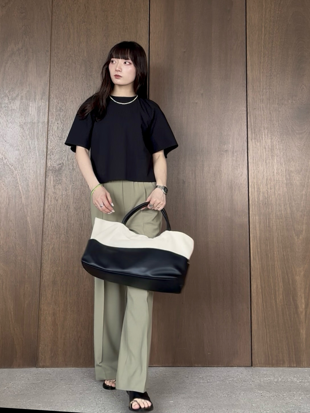 ibukiさんの「INDIVI｜パフショルダーサッカーブラウス」を使ったコーディネート