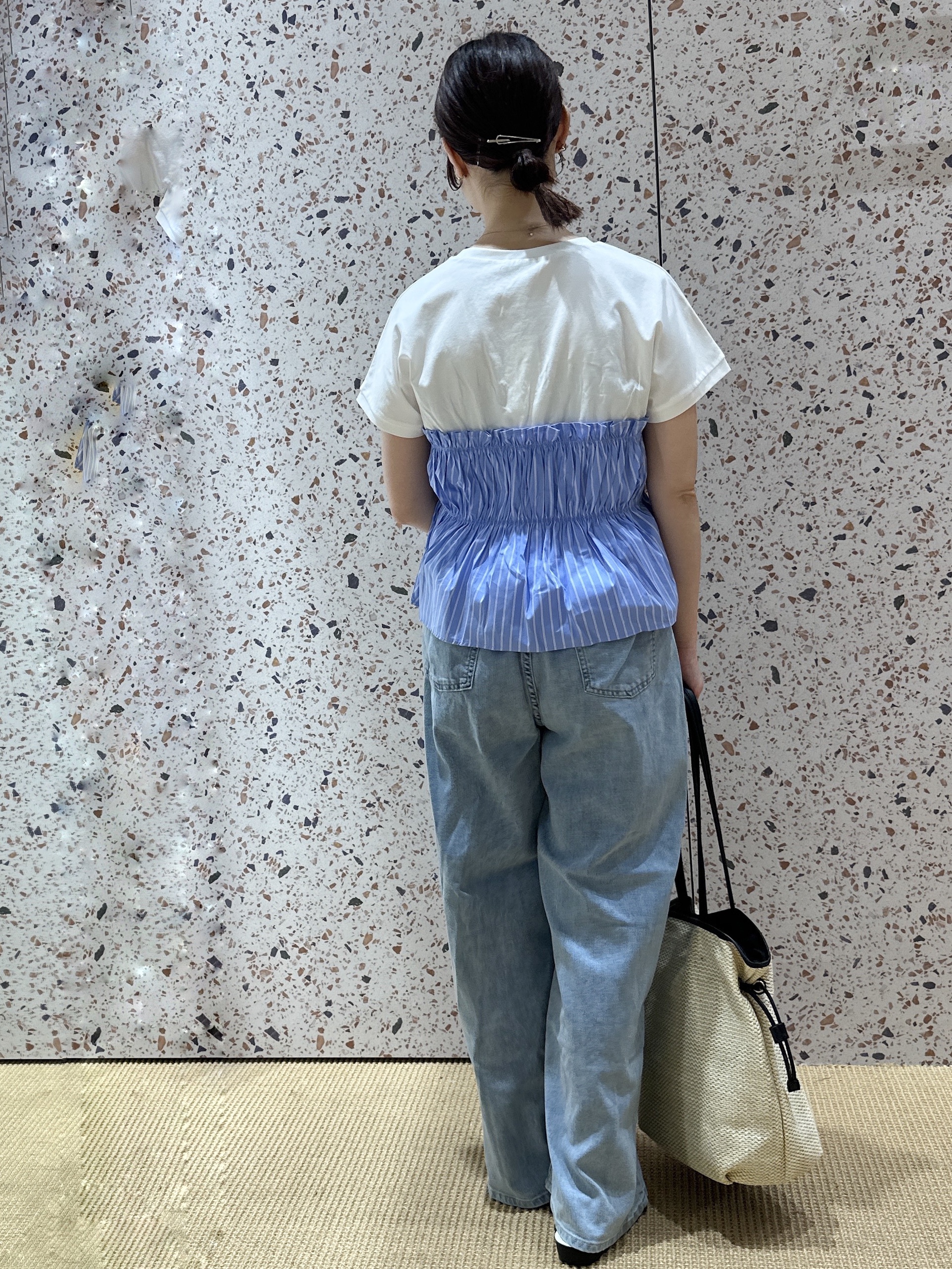 tomokoさんの「OPAQUE.CLIP｜ビスチェドッキングTシャツ【洗濯機OK】」を使ったコーディネート