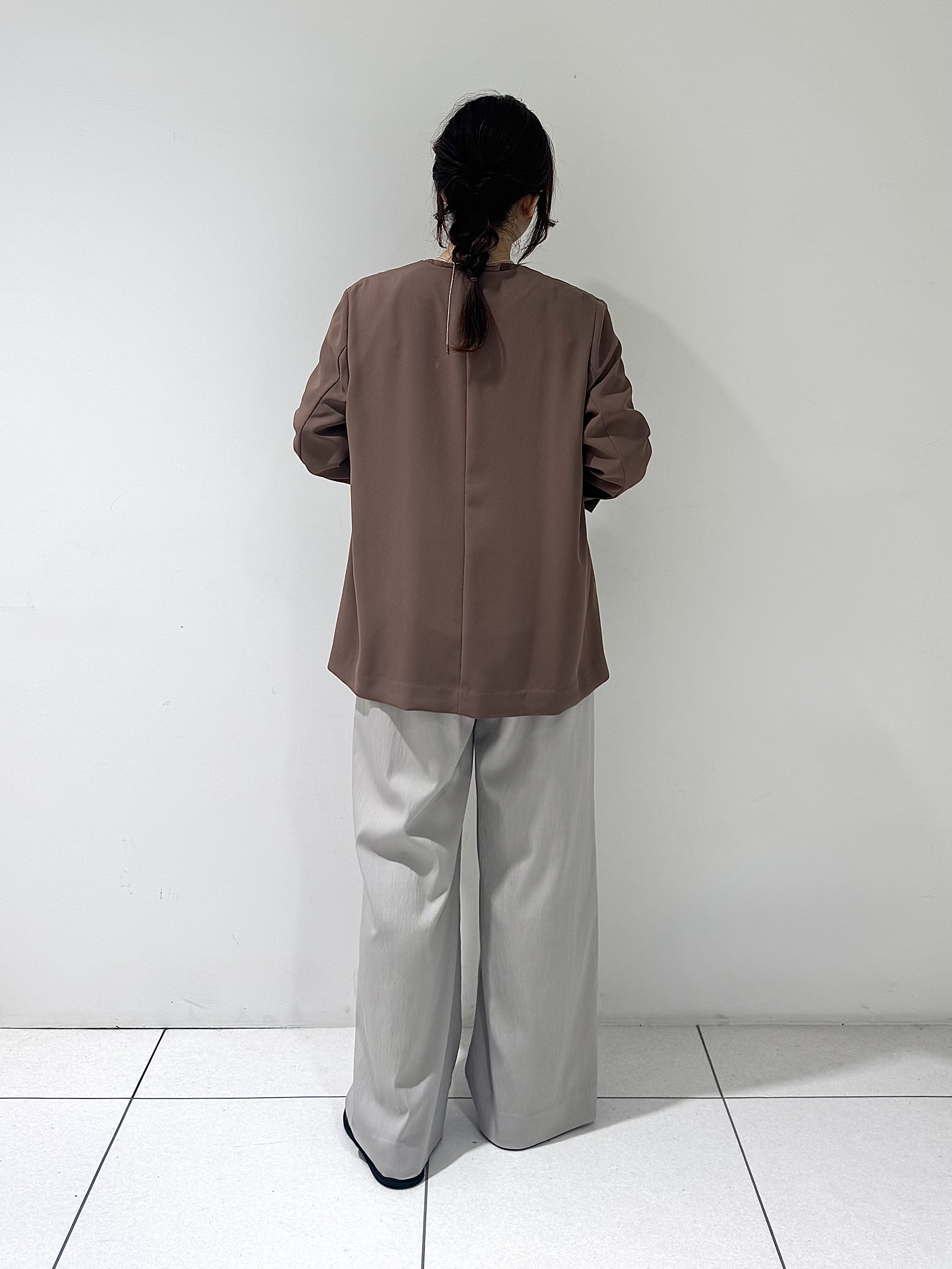 そんさんの「INDIVI｜【接触冷感／透湿／着る日傘】ノーカラージャケット」を使ったコーディネート