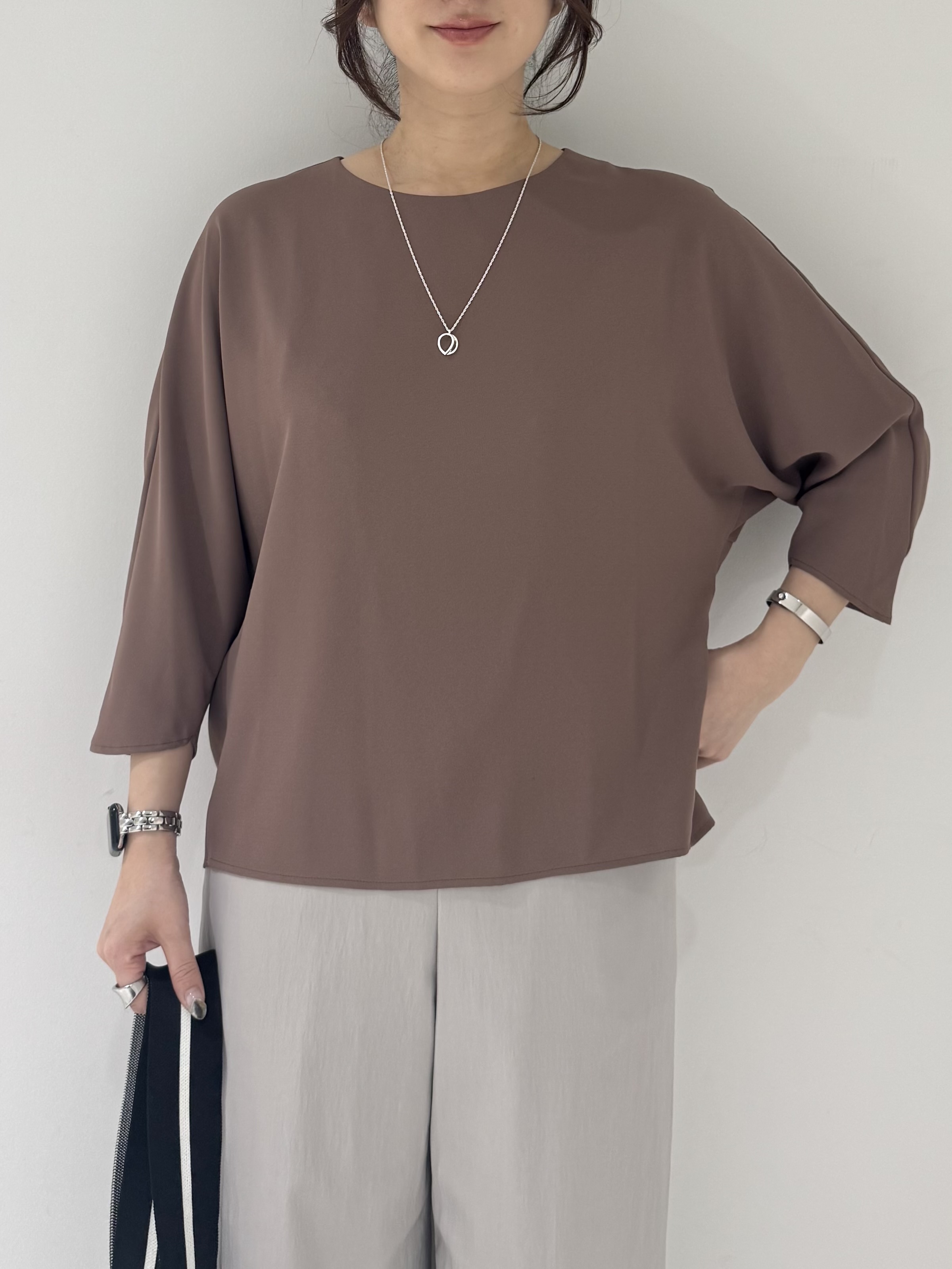 そんさんの「INDIVI｜【接触冷感／透湿／着る日傘】ノーカラージャケット」を使ったコーディネート