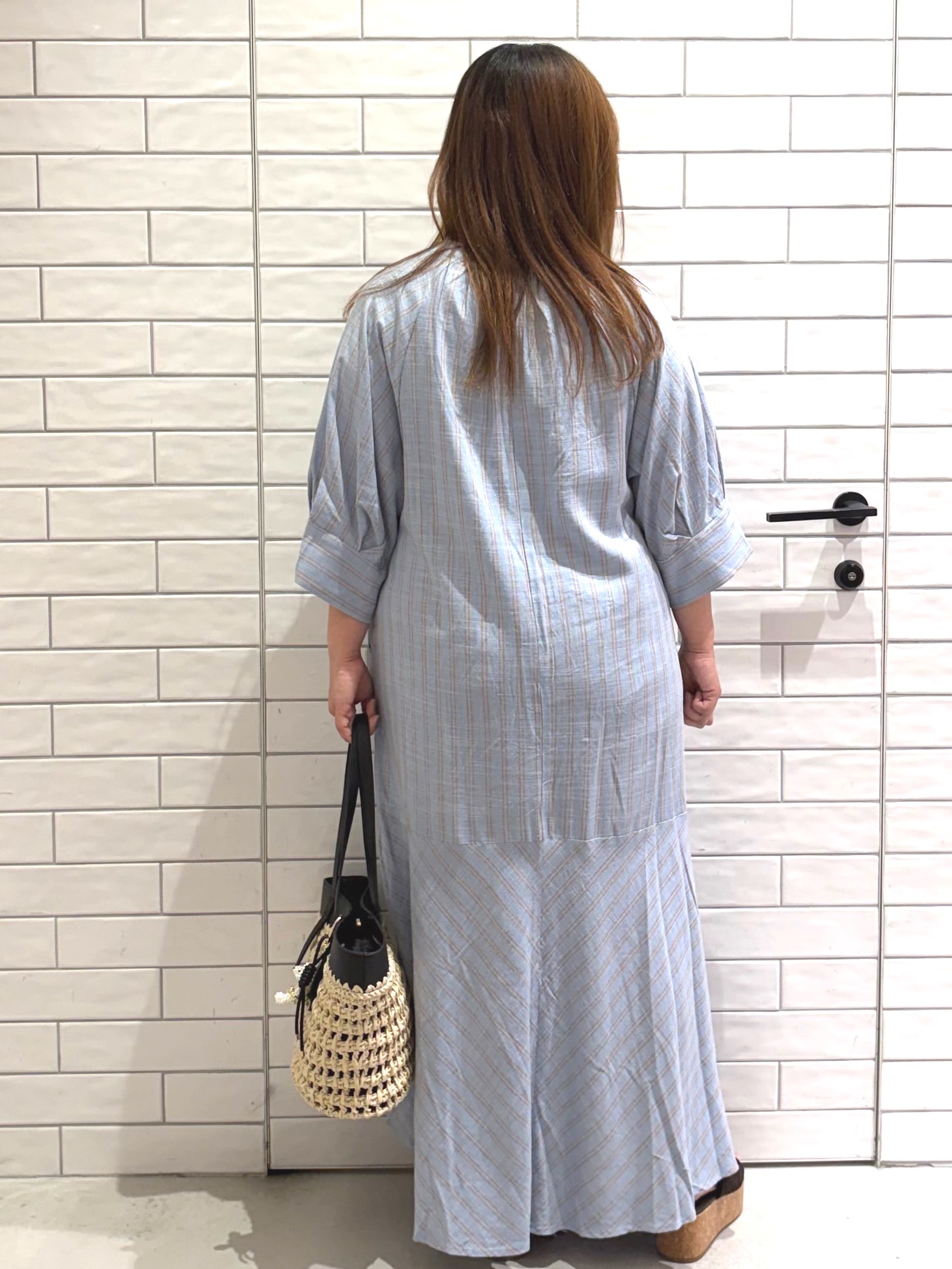yuuさんの「OPAQUE.CLIP｜キーネックロングワンピース【洗える】」を使ったコーディネート