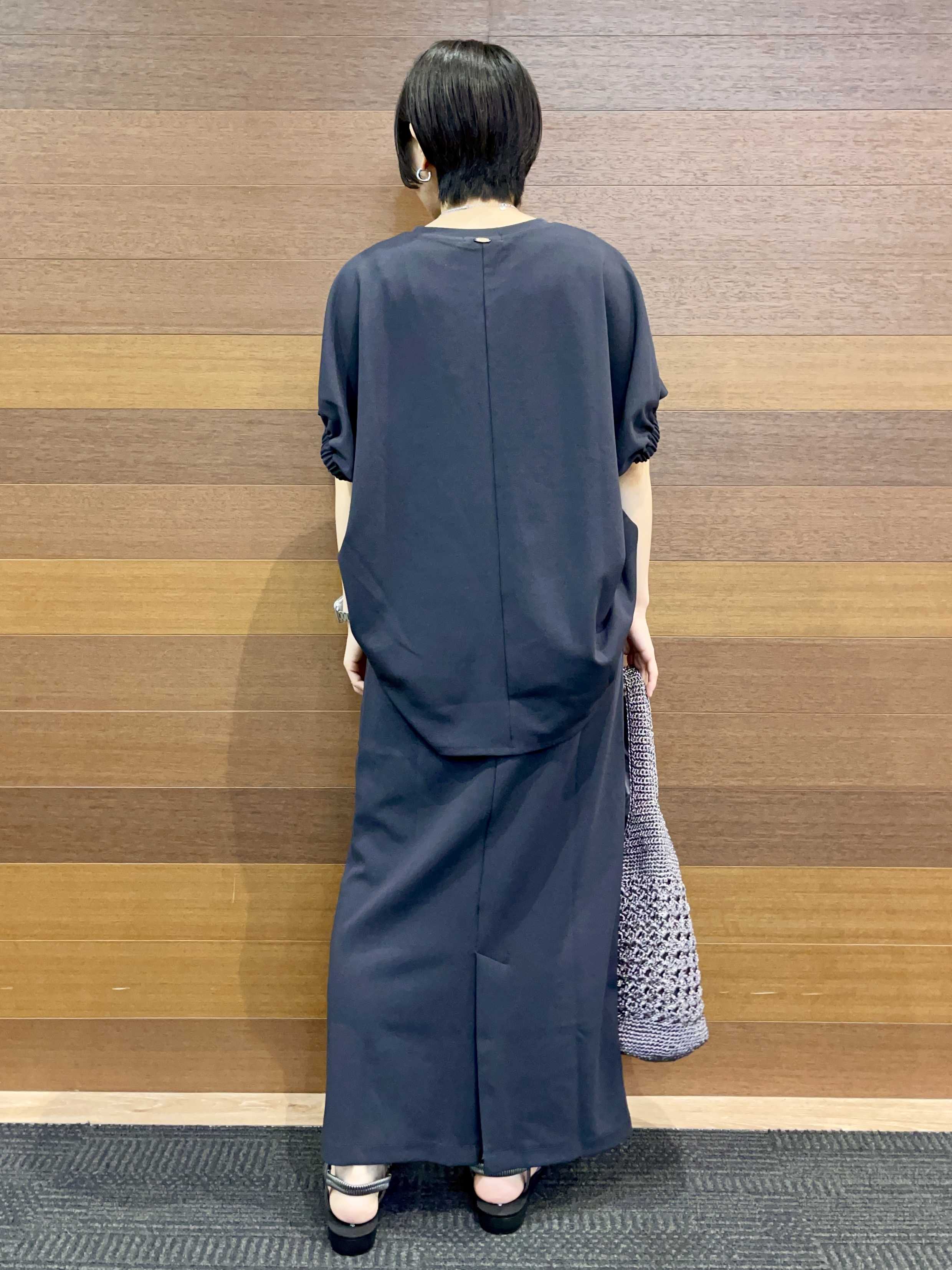 umiさんの「OPAQUE.CLIP｜【UV／吸水速乾】リラクシードルマントップス／セットアップ対応可《洗濯機OK》」を使ったコーディネート