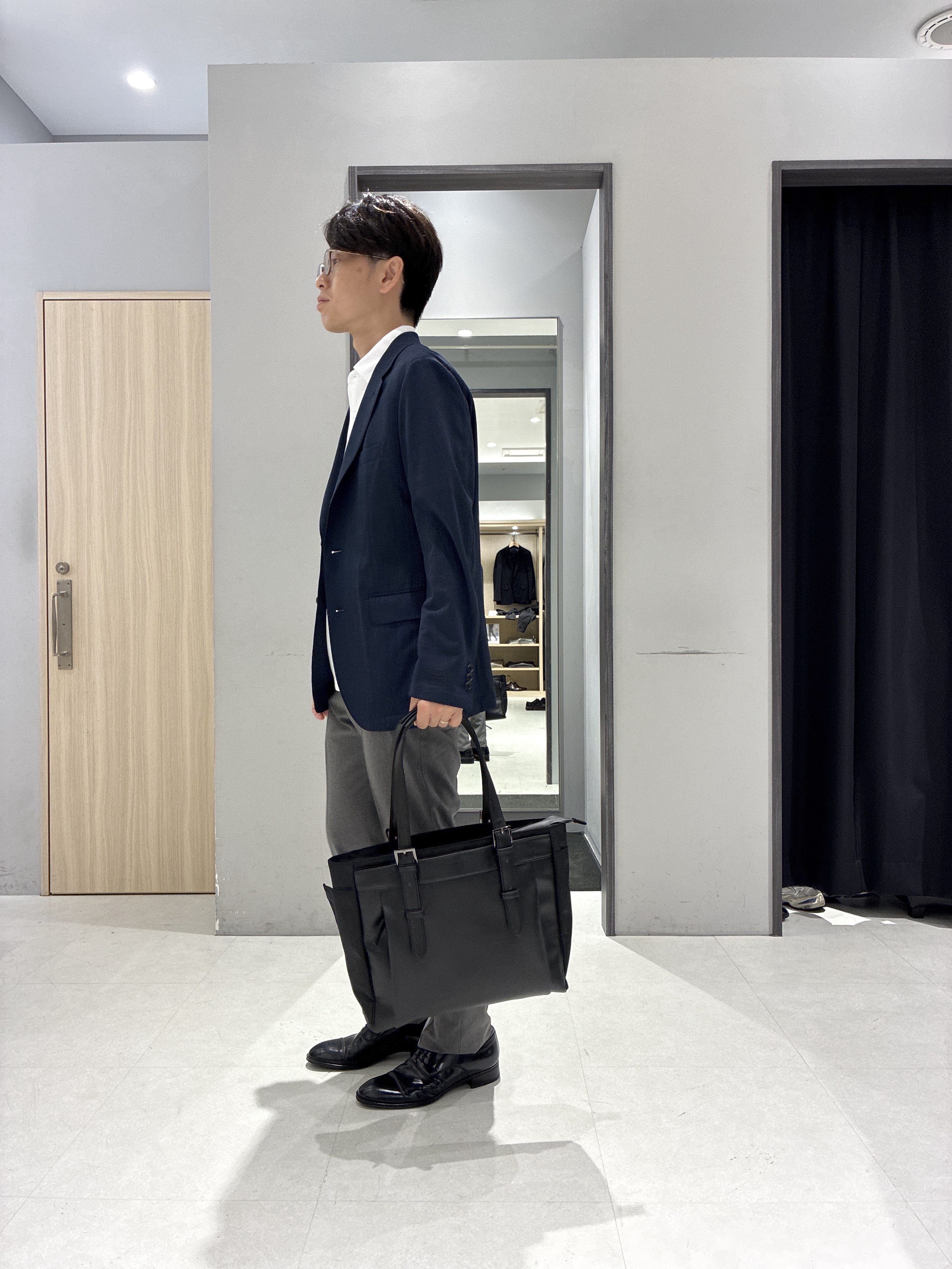 わいずみさんの「TAKEO KIKUCHI｜【Begin5月号掲載/通気性】トリコットサッカー ジャケット」を使ったコーディネート