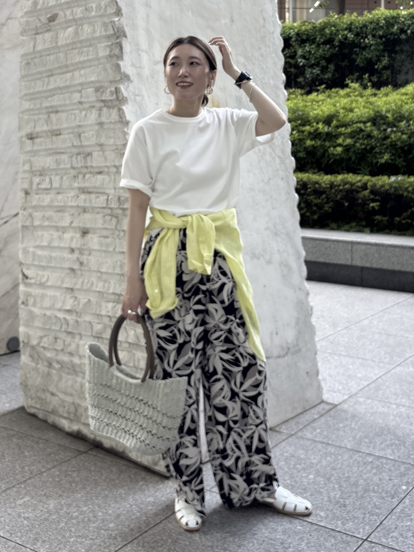 kotakiさんの「INDIVI｜【接触冷感／2WAY】カシュクールリネンシャツ」を使ったコーディネート