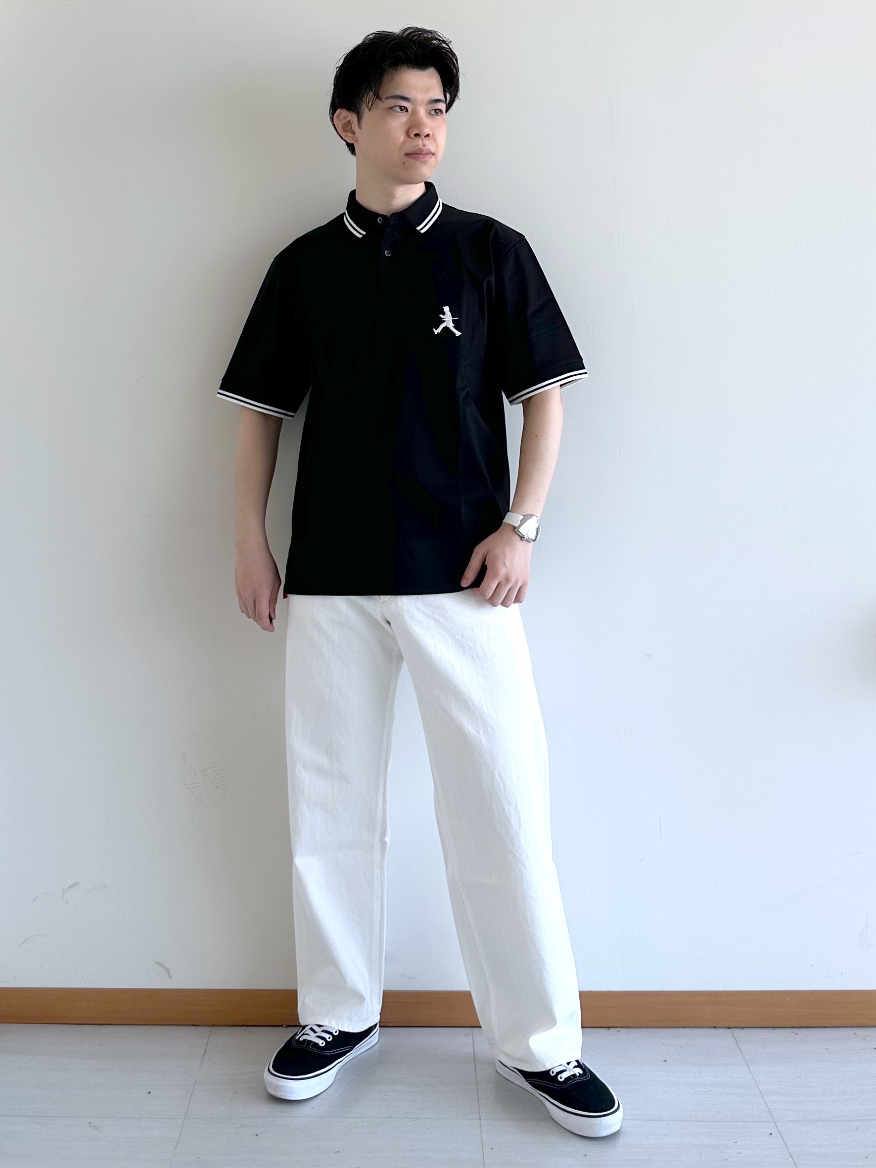 イッシーさんの「TAKEO KIKUCHI｜【BOWLER HAT LABEL】アイスクリアコットン ボーラーハットウォーカー ポロシャツ」を使ったコーディネート