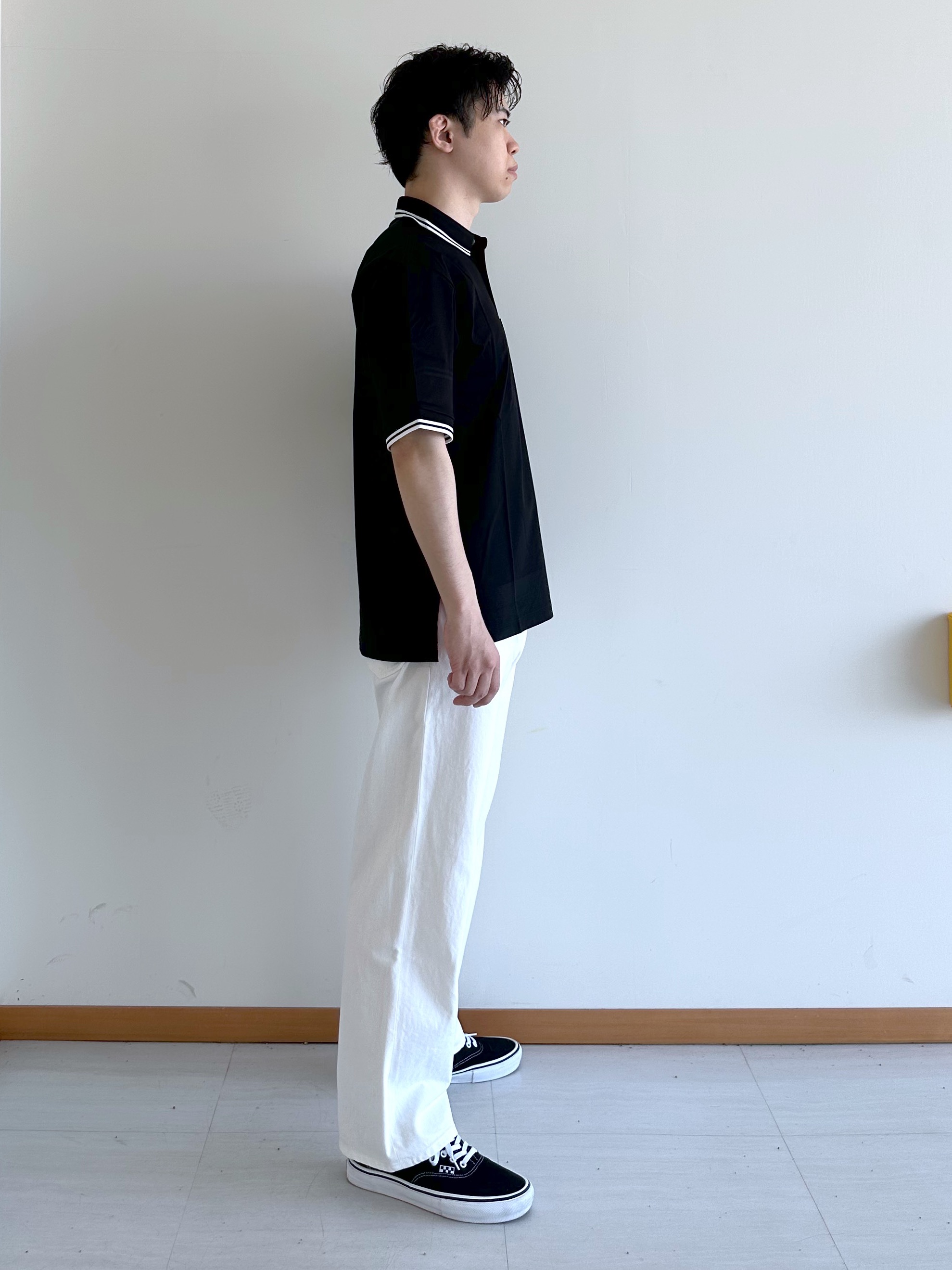 イッシーさんの「TAKEO KIKUCHI｜【BOWLER HAT LABEL】アイスクリアコットン ボーラーハットウォーカー ポロシャツ」を使ったコーディネート