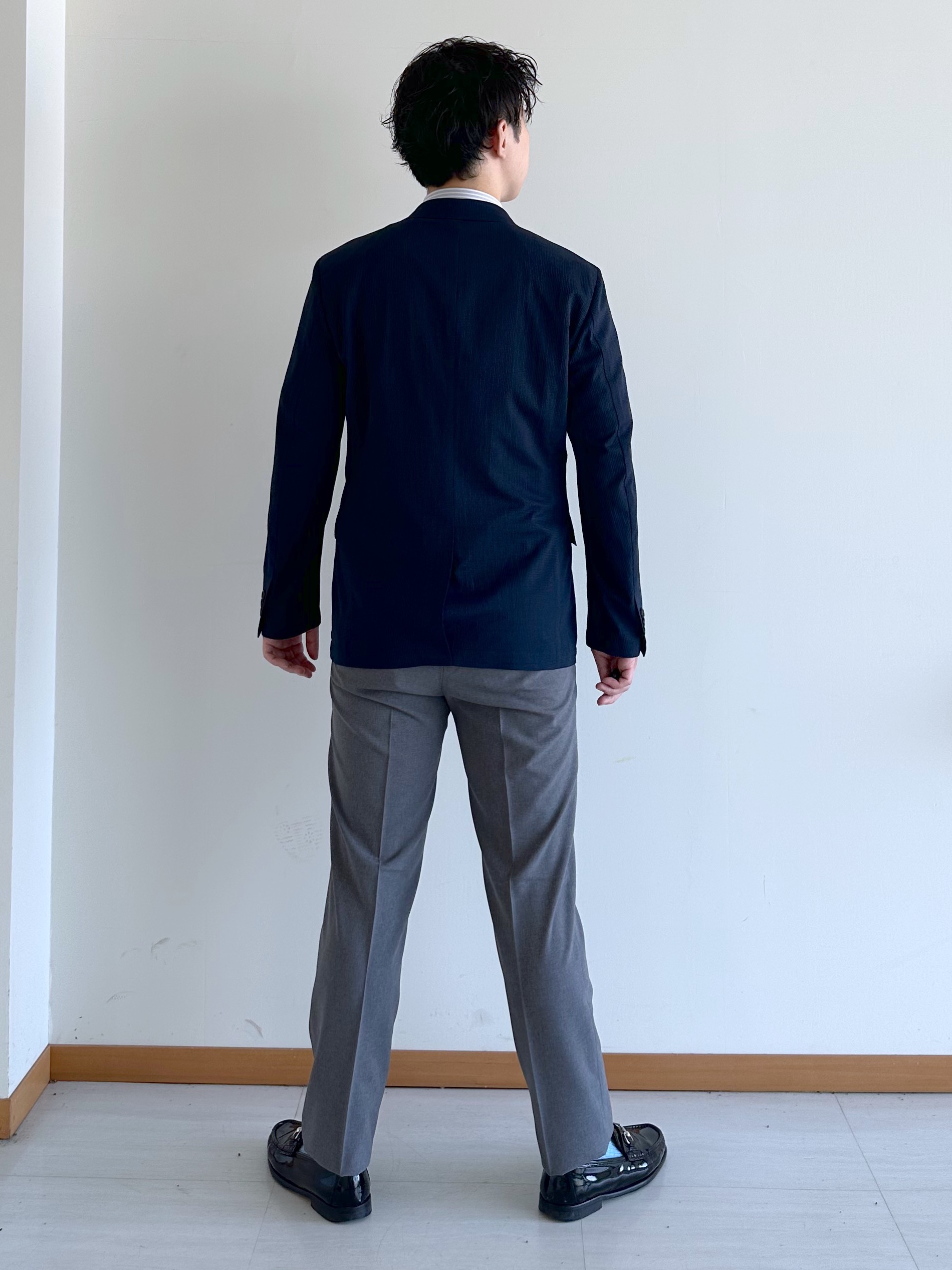 イッシーさんの「TAKEO KIKUCHI｜【Begin5月号掲載/通気性】トリコットサッカー ジャケット」を使ったコーディネート