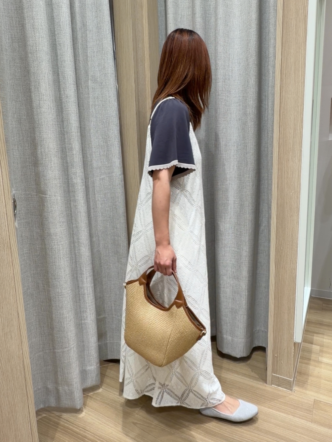 Fumikaさんの「grove｜高評価！【シリーズ累計36万枚！名品ニット】やわらかドライタッチ スカラップスリーブニット」を使ったコーディネート