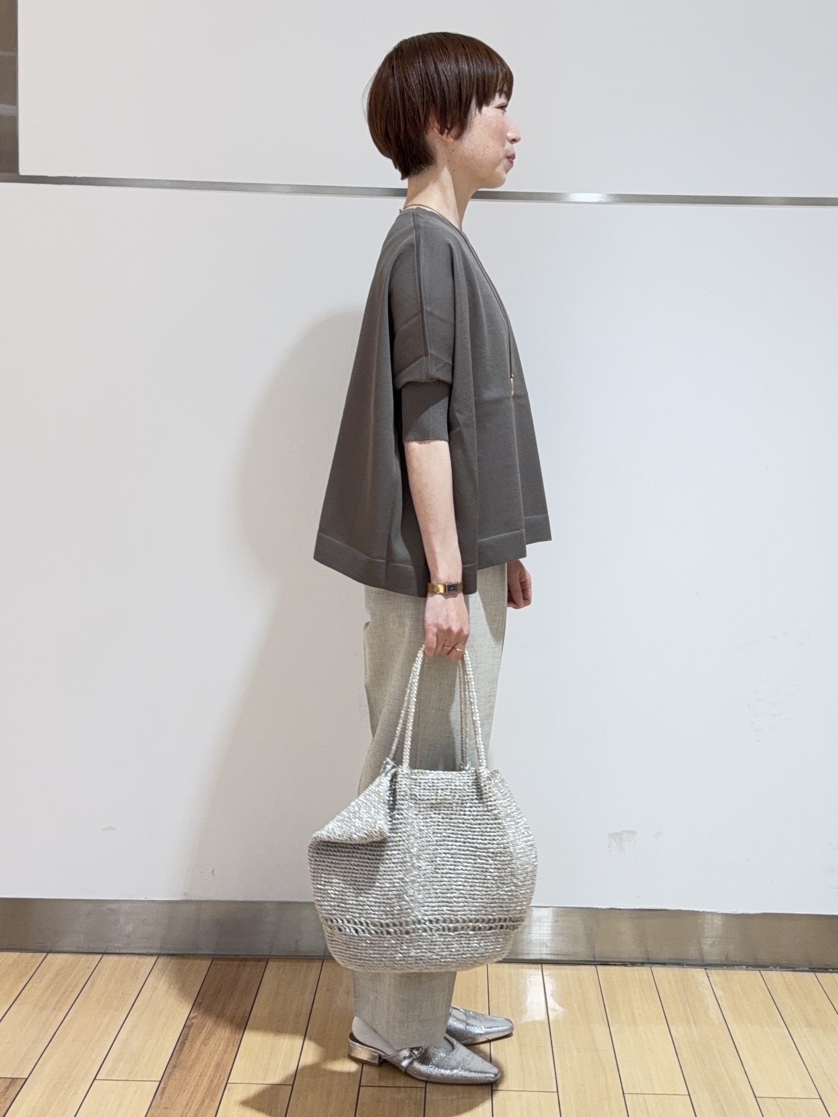 あやさんの「UNTITLED｜【アンサンブル可/洗える】シアーレーヨンニット」を使ったコーディネート